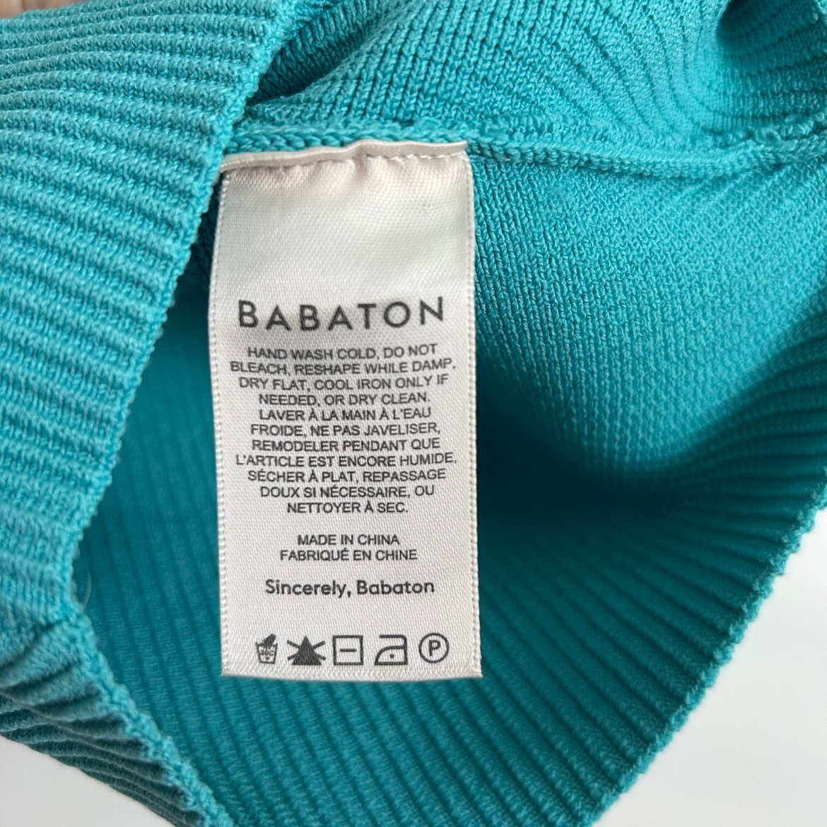 Babaton Teal Ribbed Sleeveless Top – 2XS, Like New - photo 4