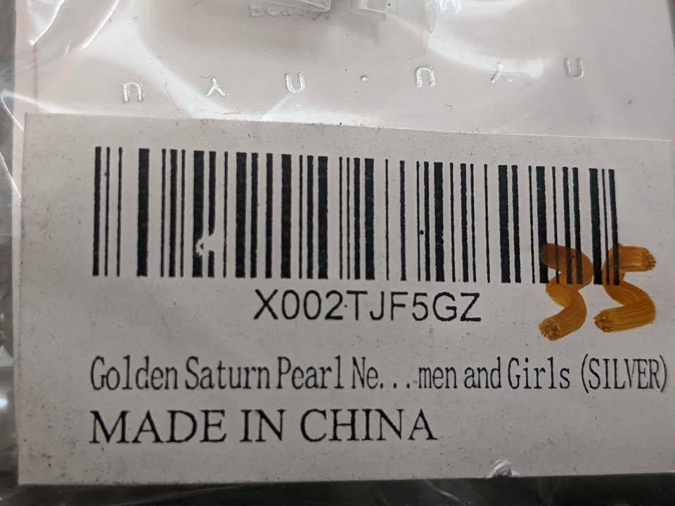 golden saturn pearl necklace - photo 3
