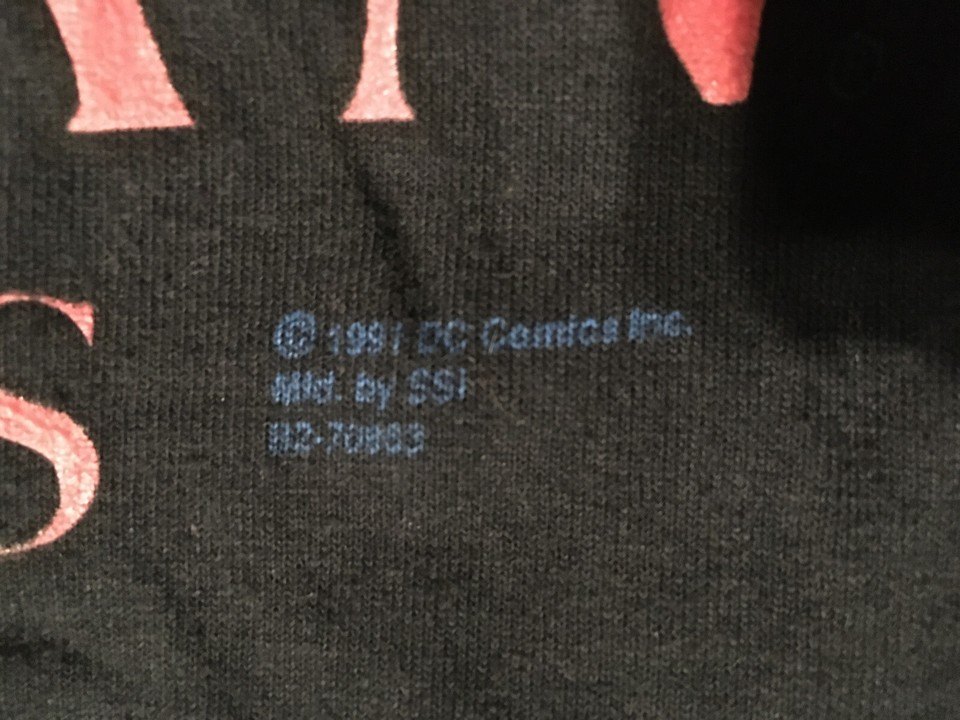 1991 BATMAN RETURNS T-SHIRT DC COMICS SSI SIZE MEDIUM - photo 4