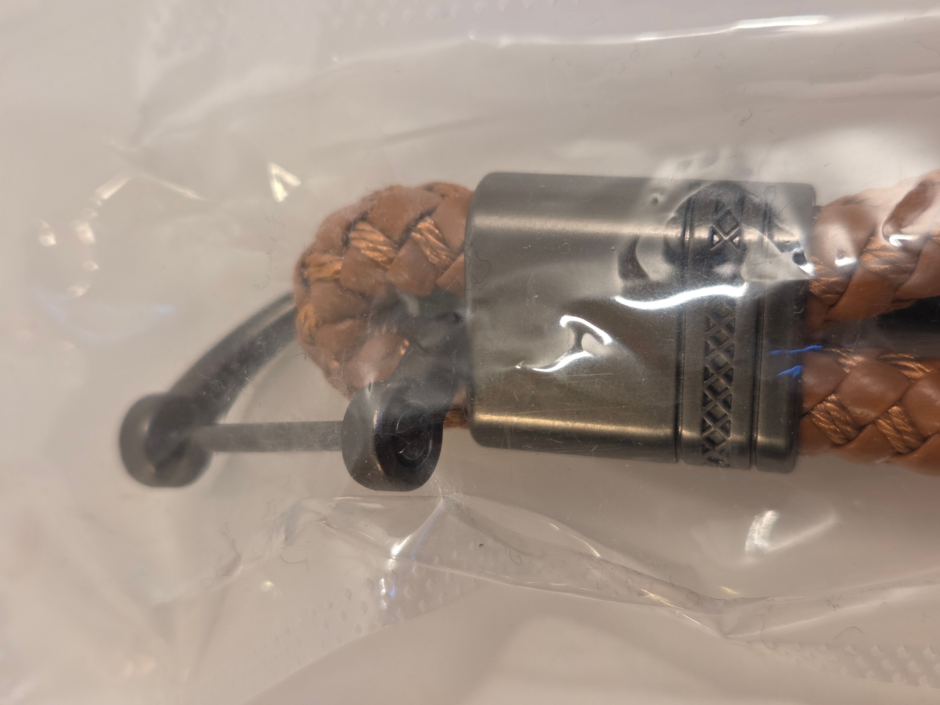 2 Braided Keychains – Dark Brown & Tan - photo 4
