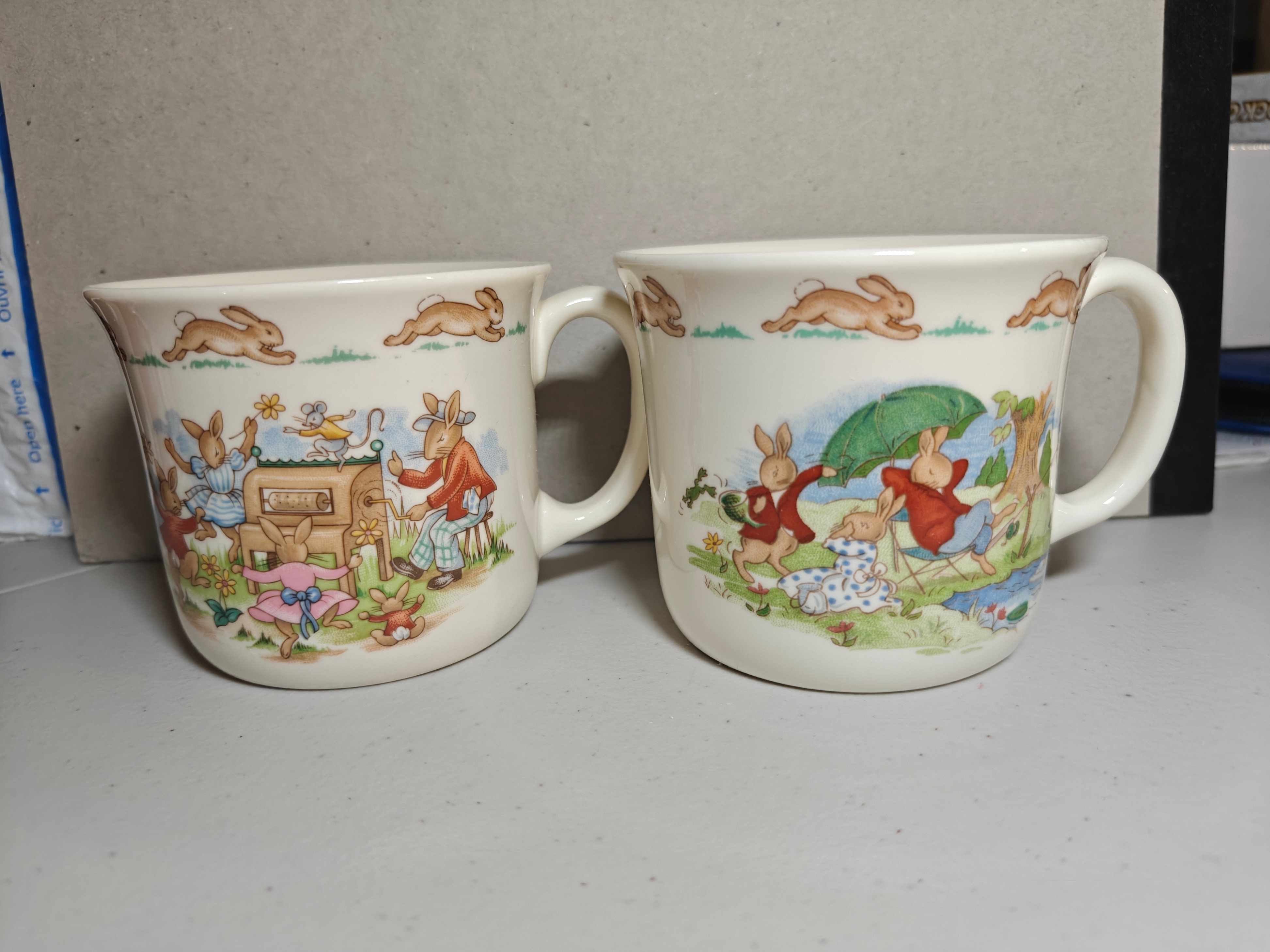 2 Vintage Royal Doulton Bunnykins Mugs (Made in England)