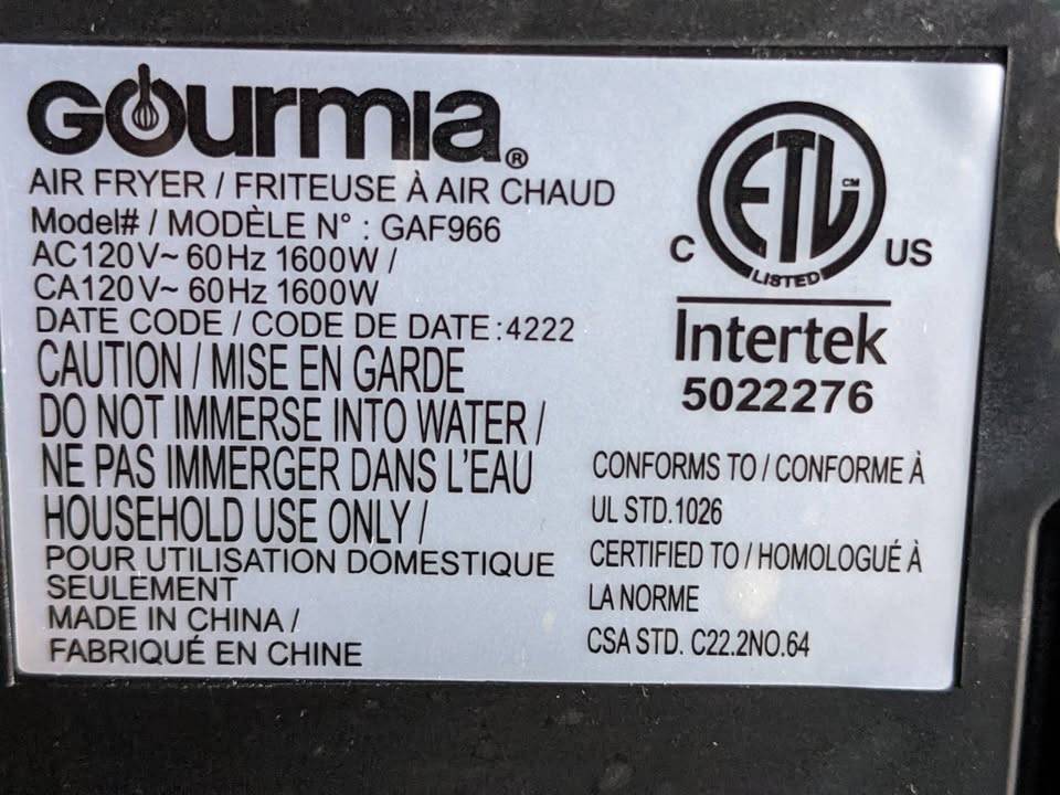Air Fryer, Gourmia GAF966 10-Quart Dual Basket Digital AirFryer - photo 5