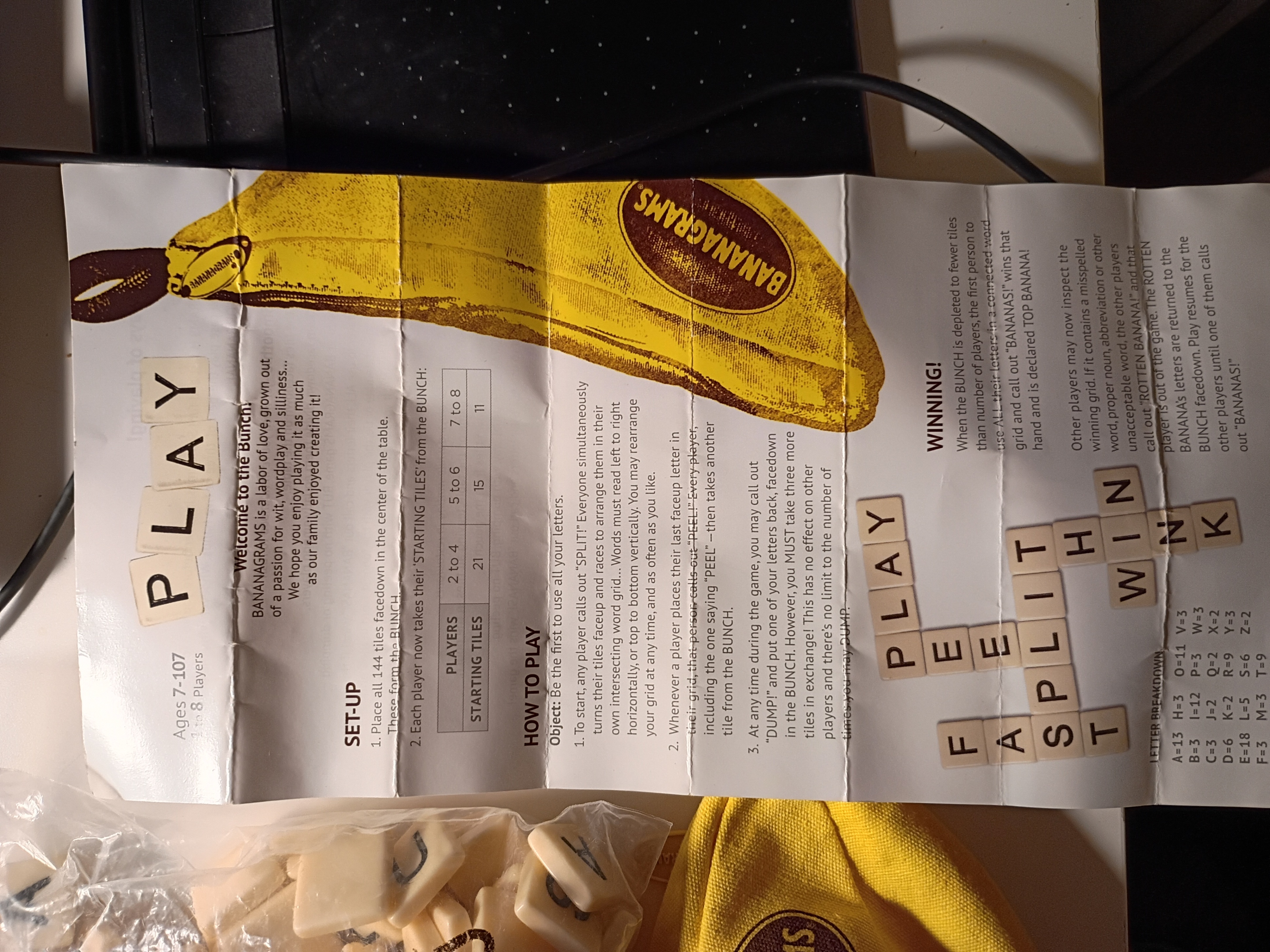 bananagram game - photo 2