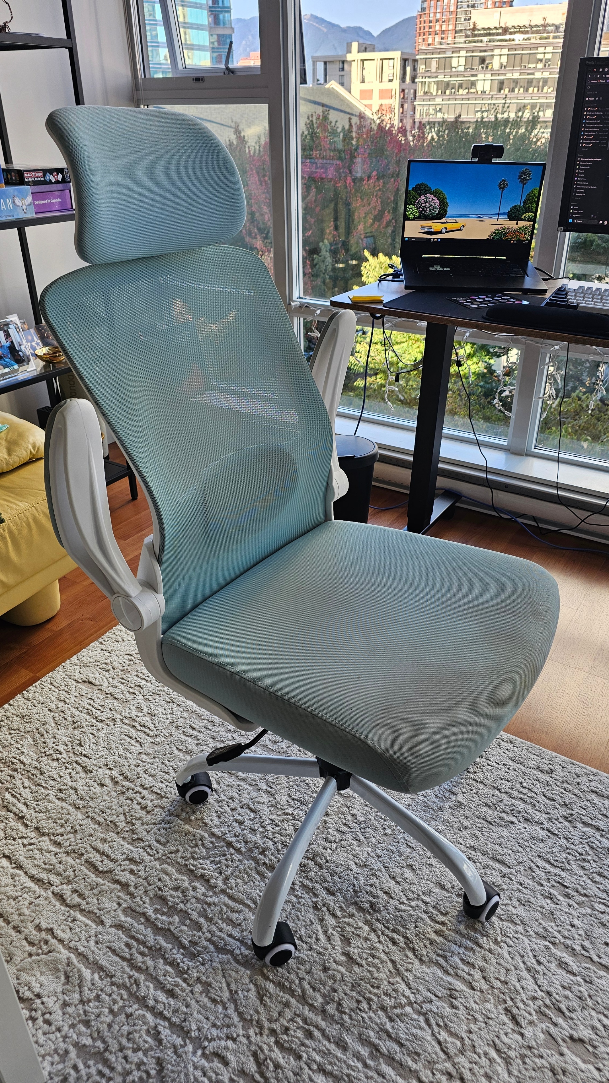 Light Blue & White Office Chair