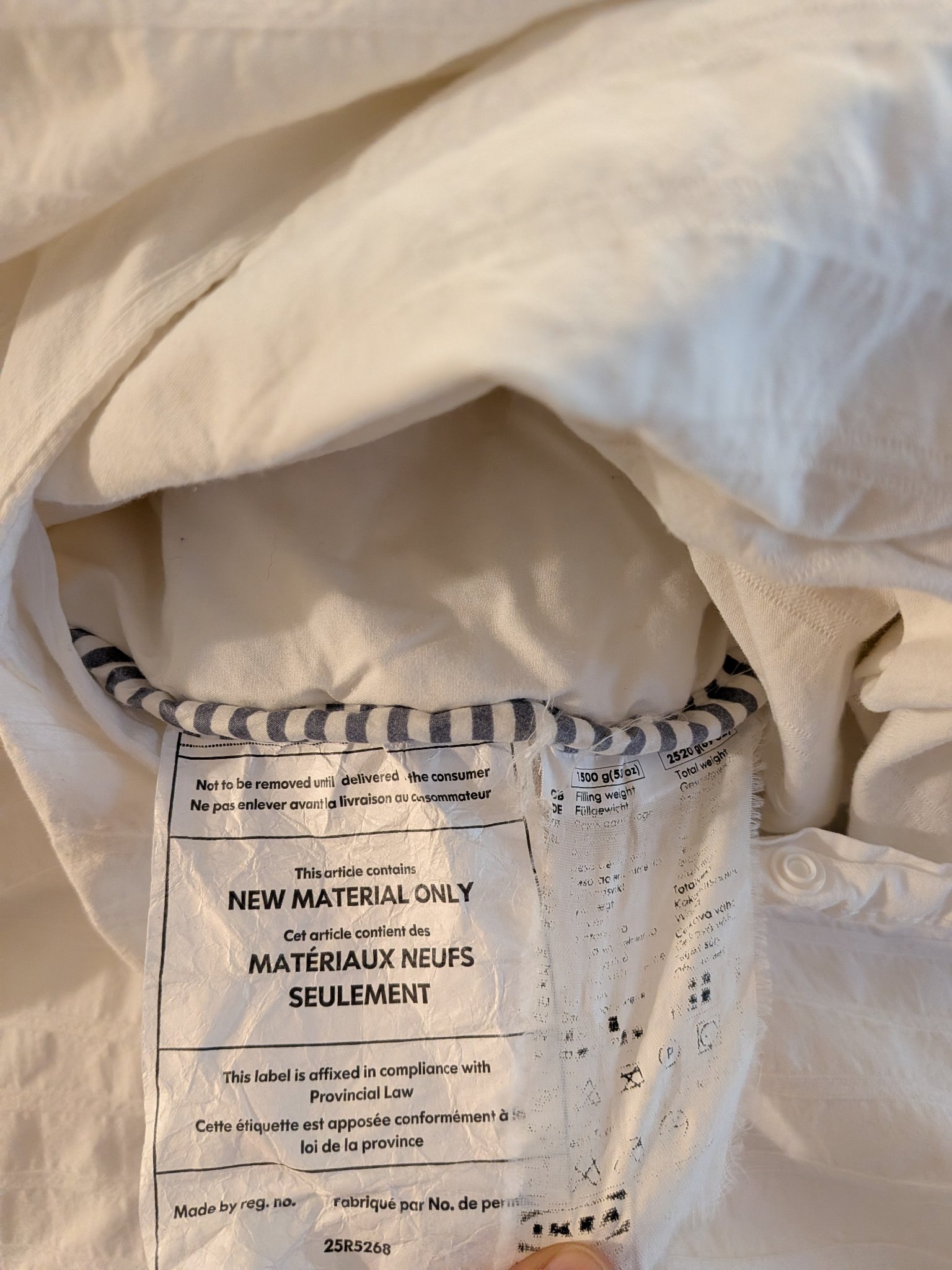 White Duvet and Cover Set, Double - photo 3