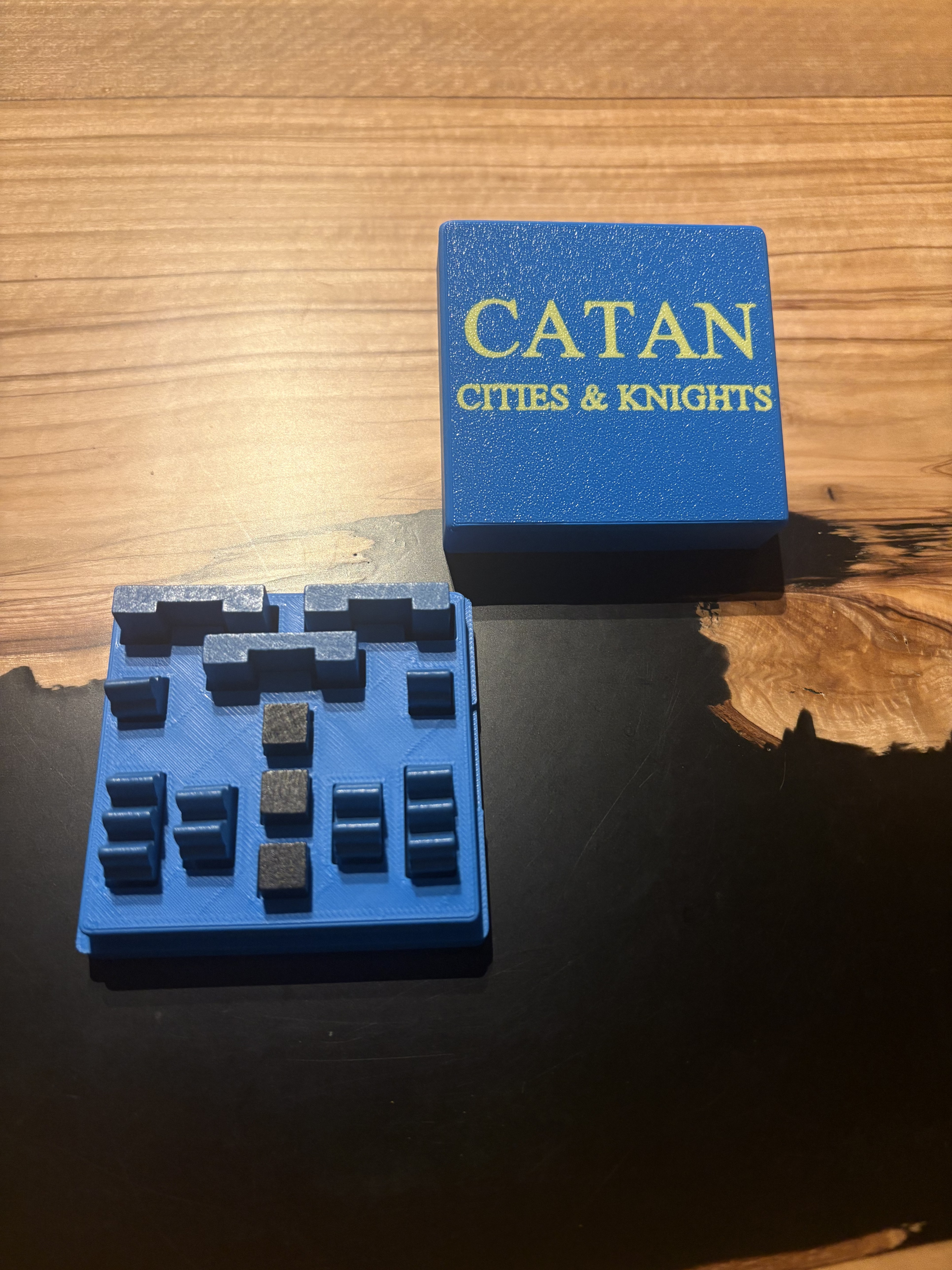 Catan Cities & Knights player piece boxes - photo 2