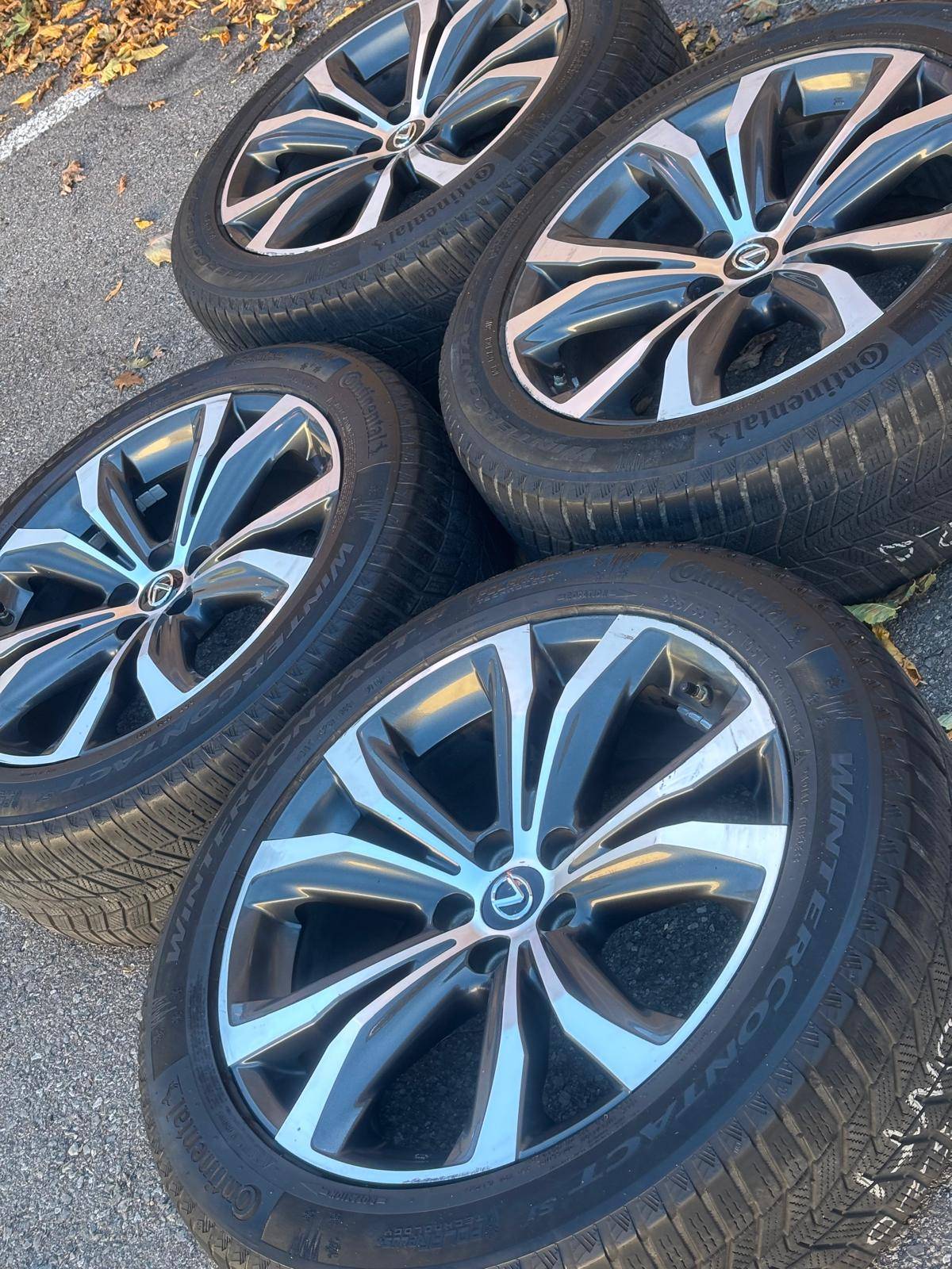 OEM 20"Lexus RX/Highlander(5x114)+235/55/R20 Conti SNOWS+TPMS