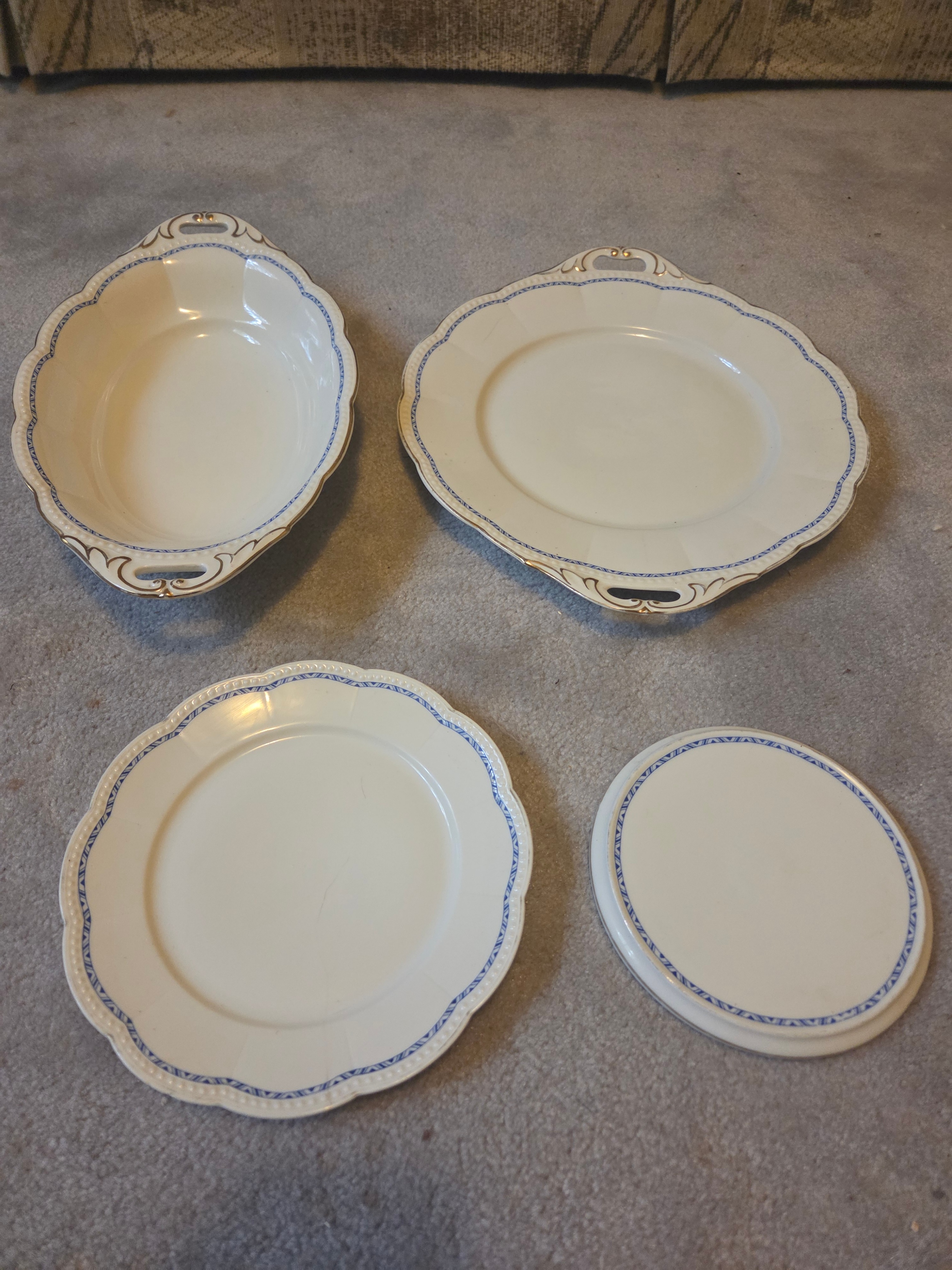 Vintage 4pc Krautheim Selb Bavaria Porvelain Platter & Dish Set