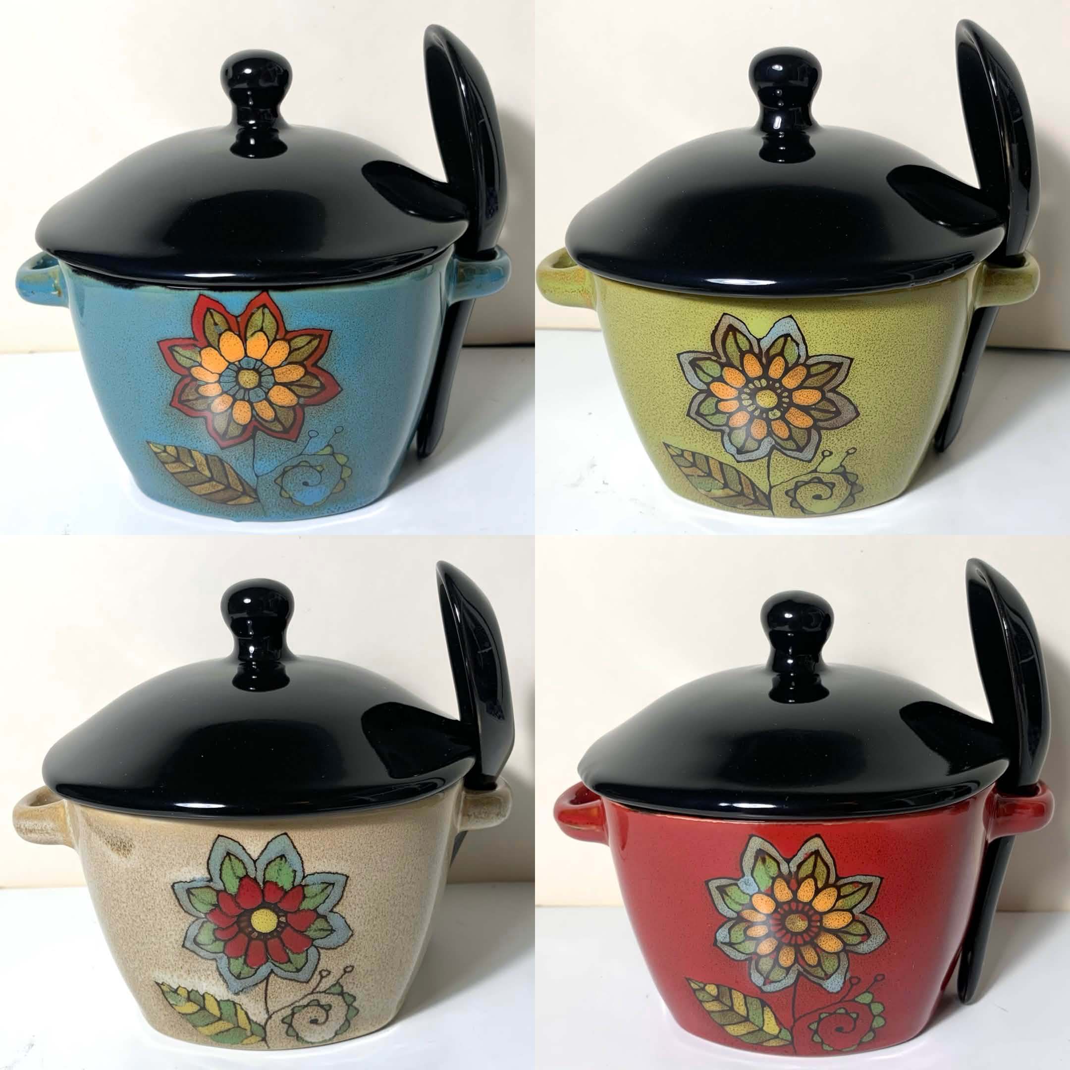 New Soup Bowl Set with Spoon & Lid