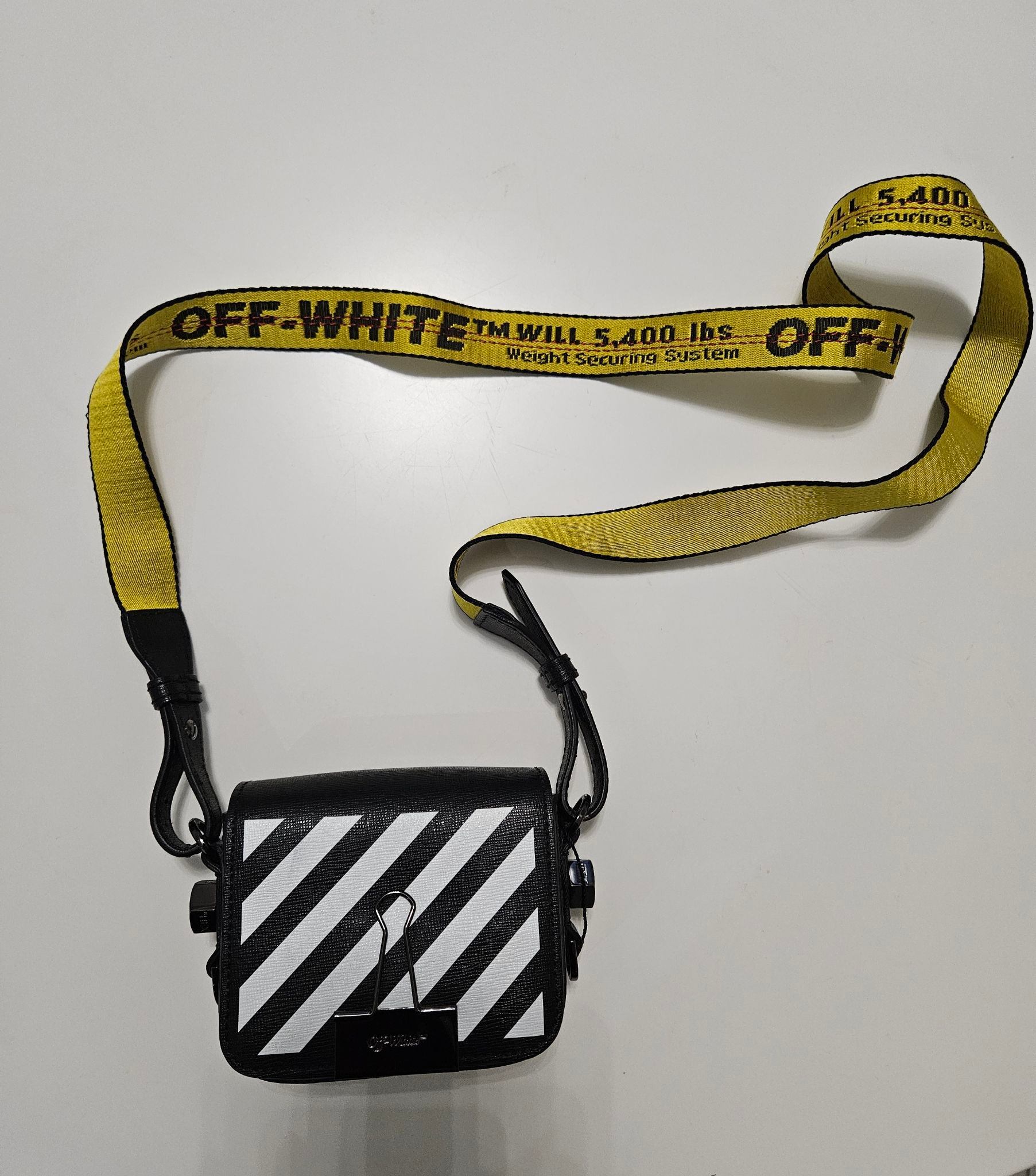 Off-White Square leather cross body bag