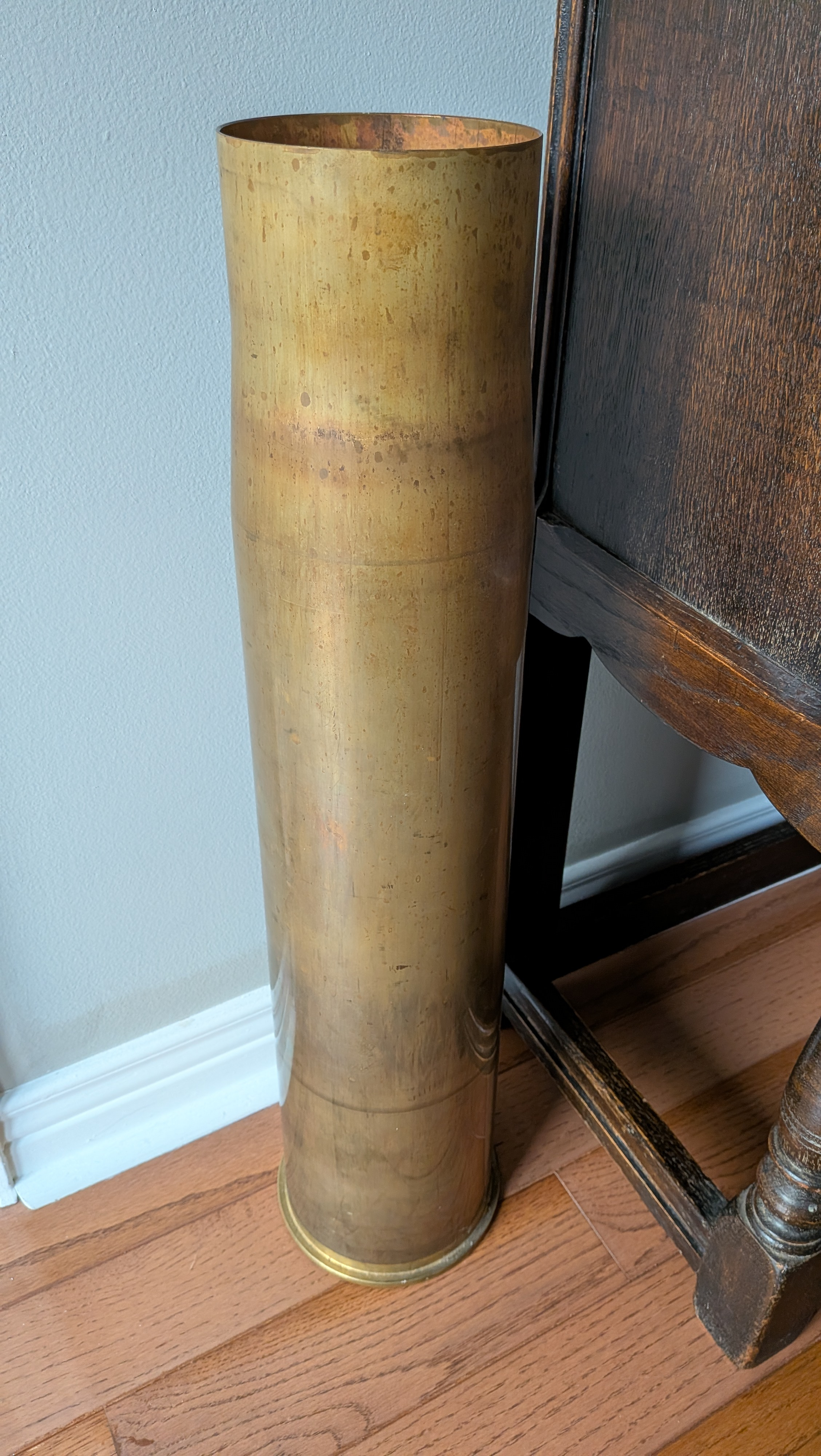 105mm L7 Brass Tank Gun Shell Casing – $150 OBO