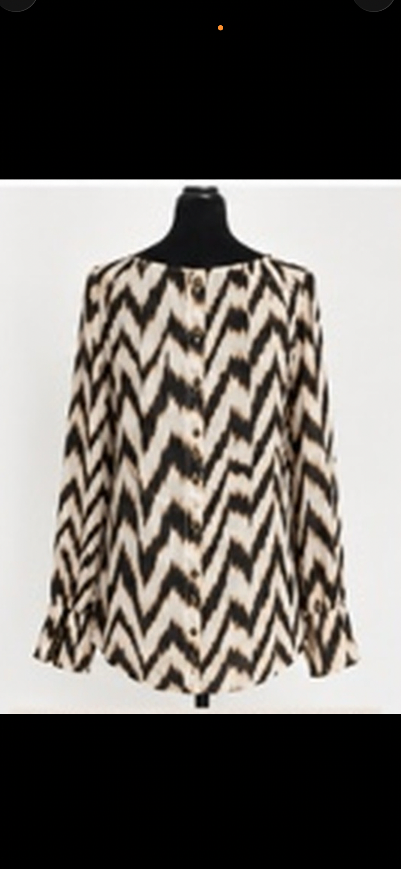 Vintage Y2K Dynamite Chevron Print Long Sleeve Blouse - photo 3