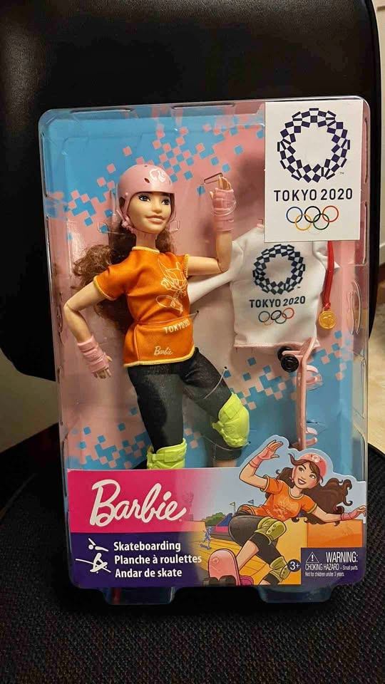Tokyo 2020 skateboarding Barbie doll