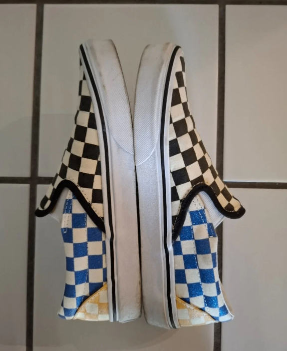 Vans Slip-On Glitter Check Multi-Color - Size 7.5 Women/6 Men - photo 3