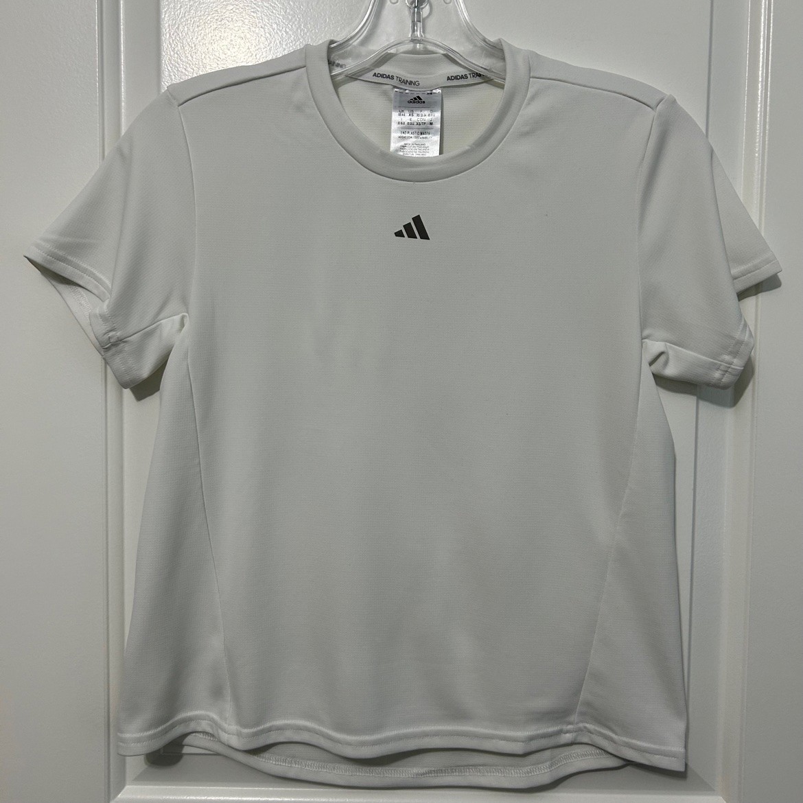 Adidas Training White Short-Sleeve Tee – XS, Like New