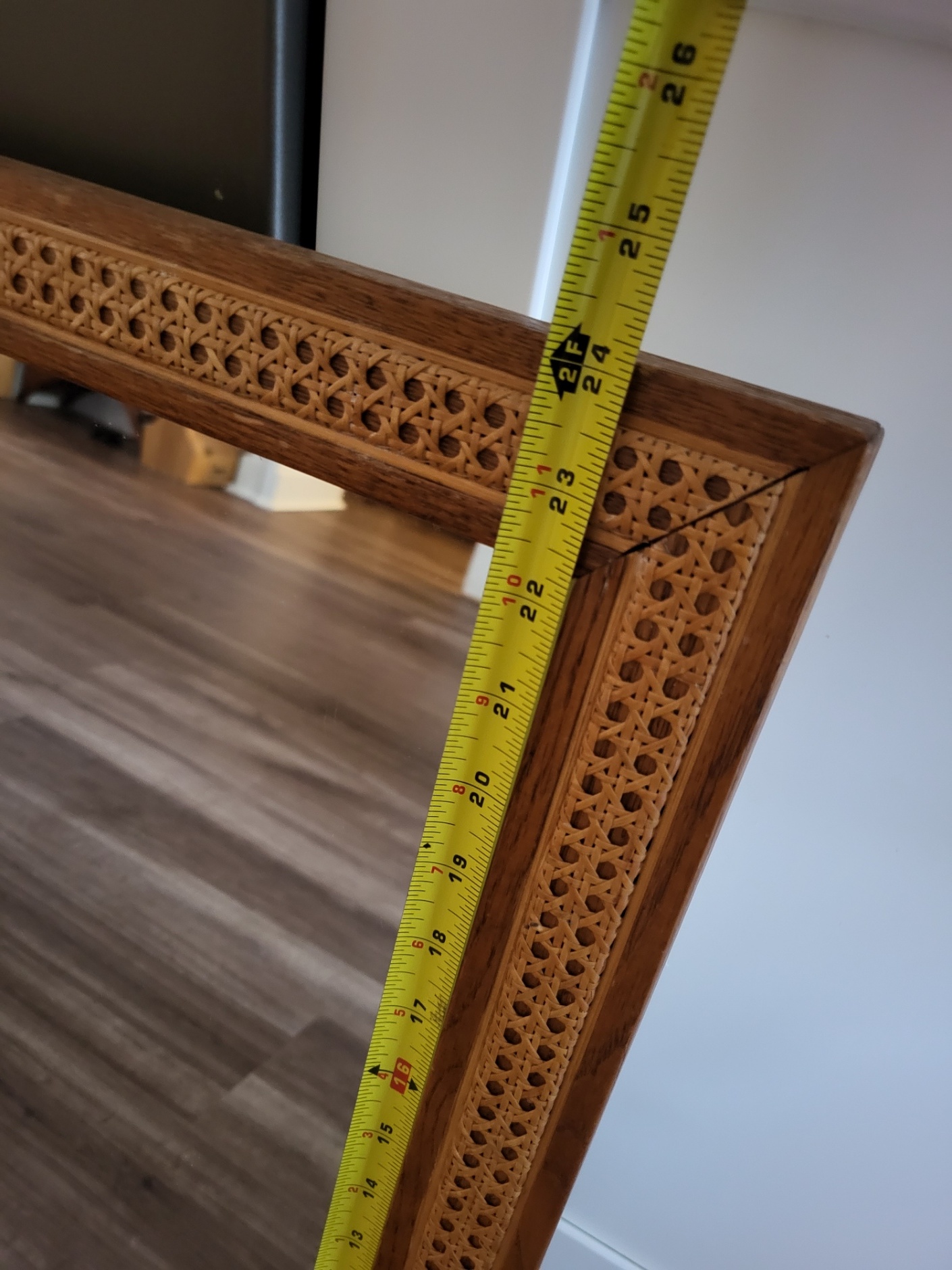 Natural cane/wicker mirror - photo 4
