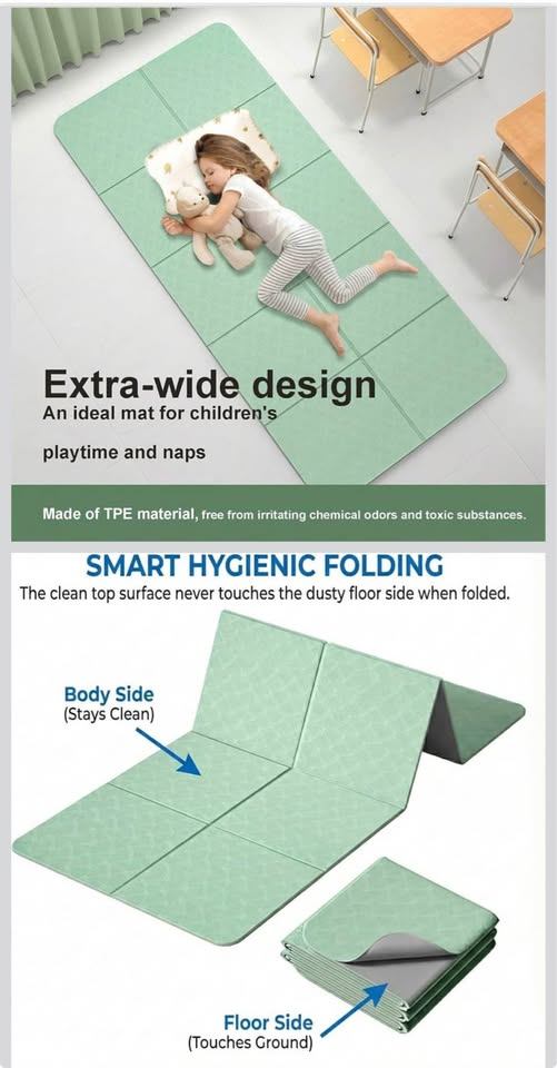 Foldable Yoga mat 10 mm Thick Extra Wide 72"x28" Gym Mat (New) - photo 2