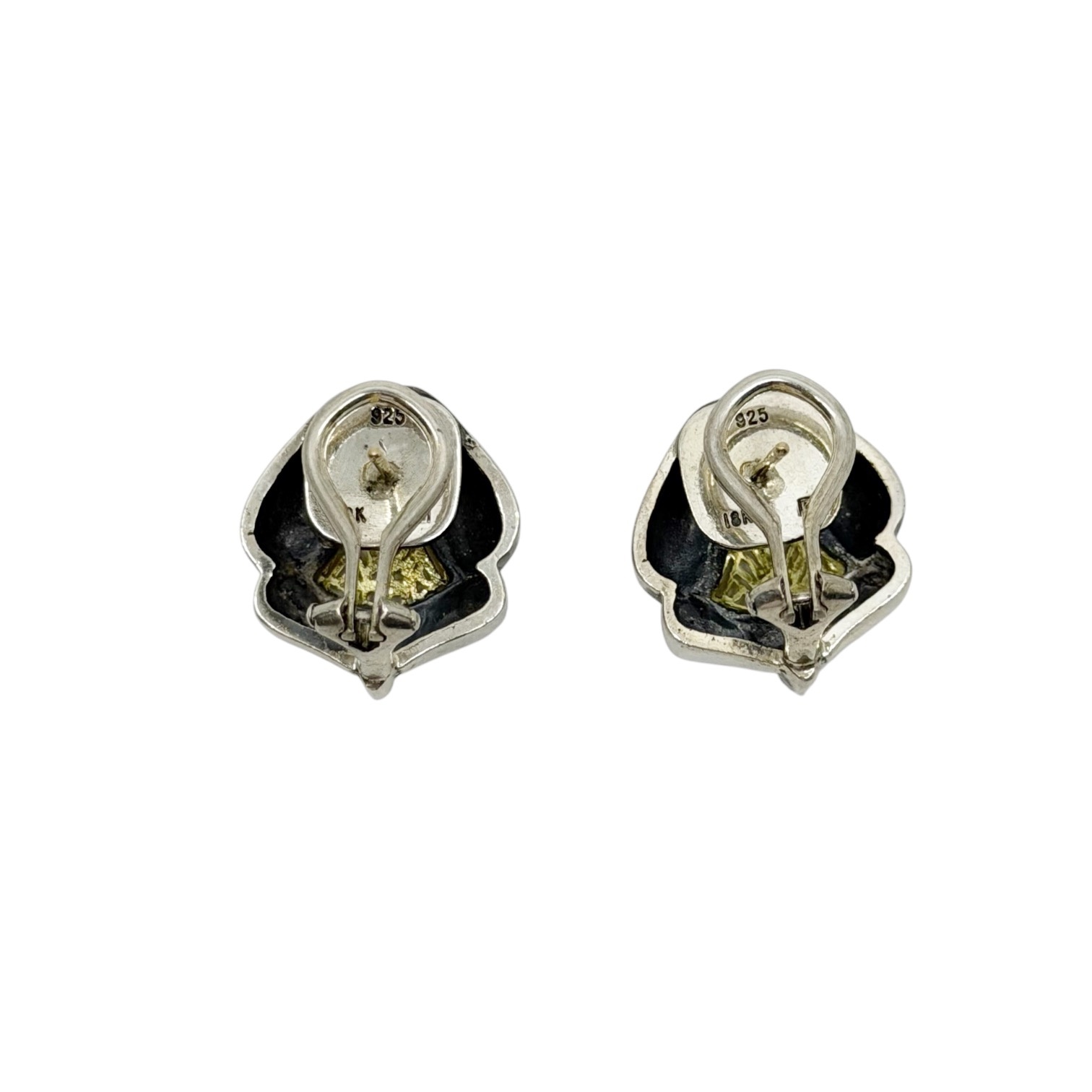 William Schraft 18k gold sterling silver earrings - photo 3