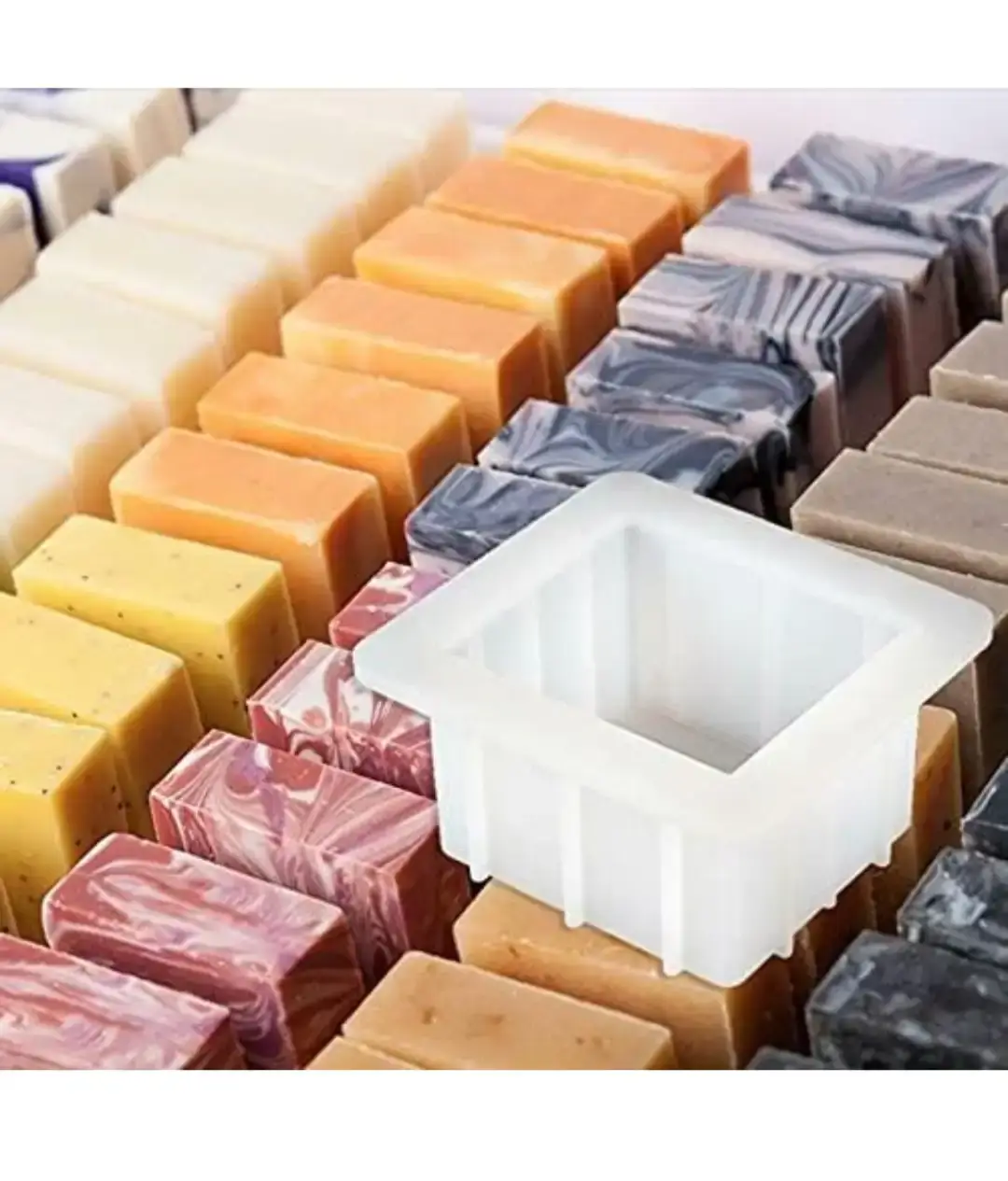 Square Silicone Soap Mold - photo 3