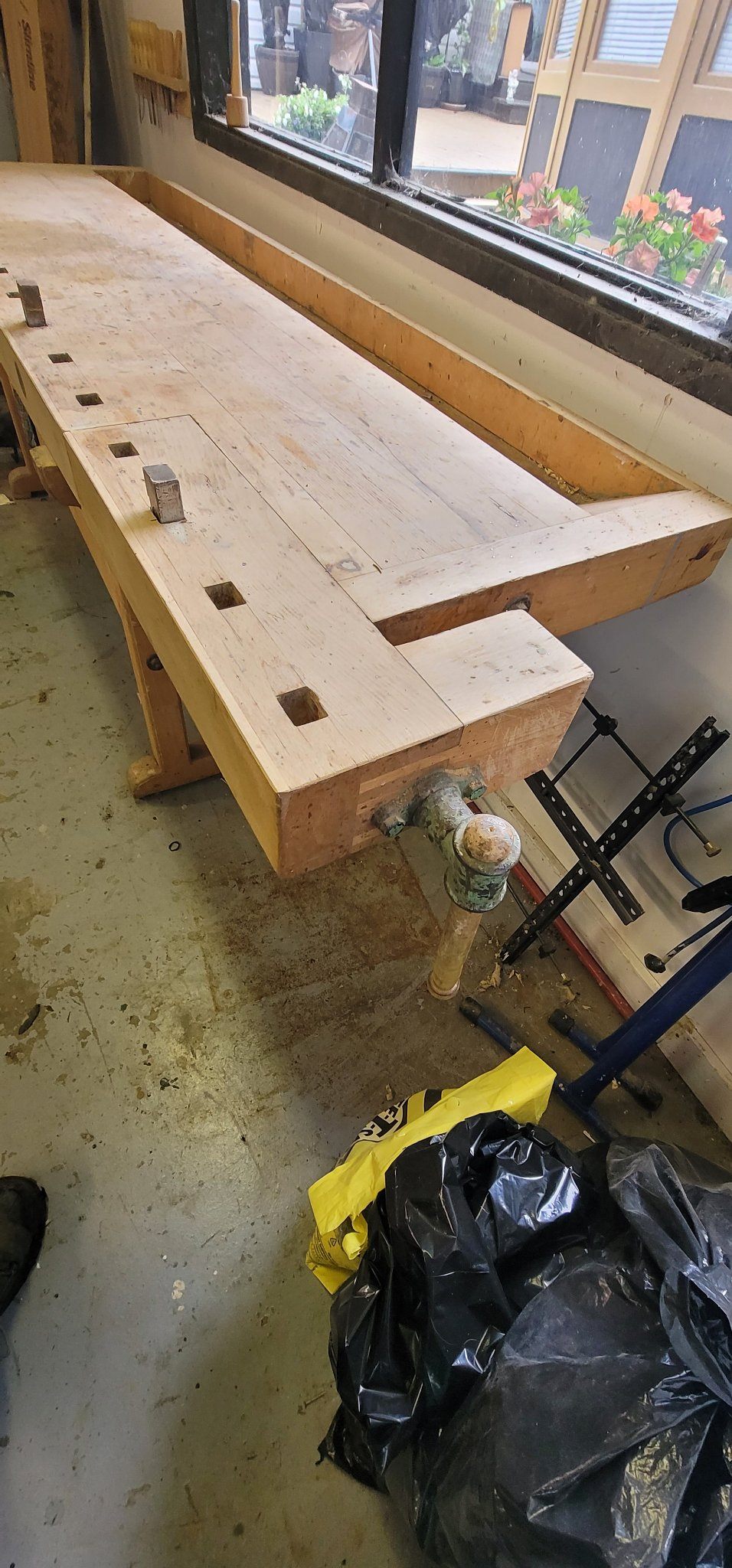 European Beech Cabinetmaker's Workbench — Face + Tail Vise - photo 5