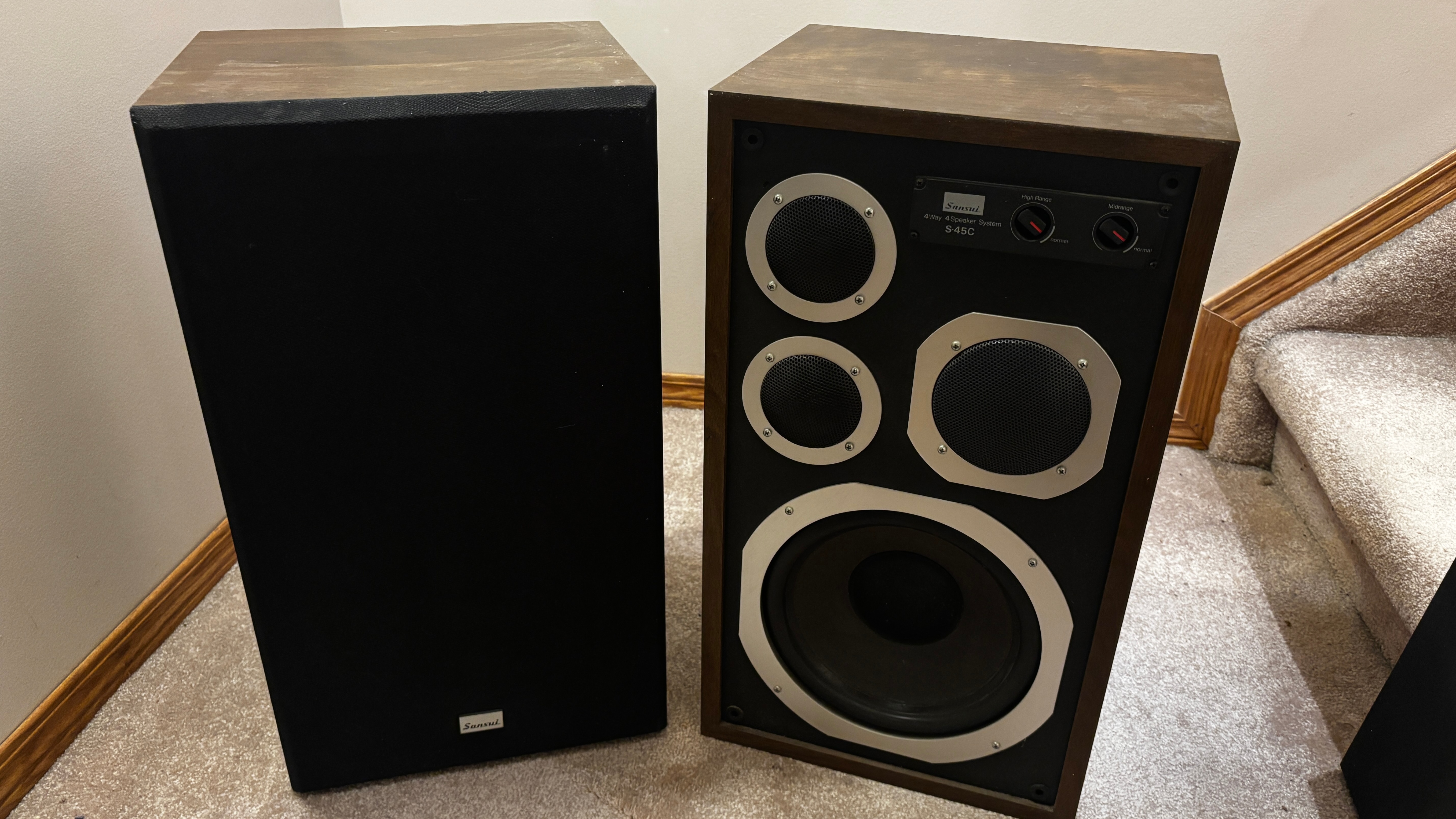 Sansui S-45C 4-Way Speakers