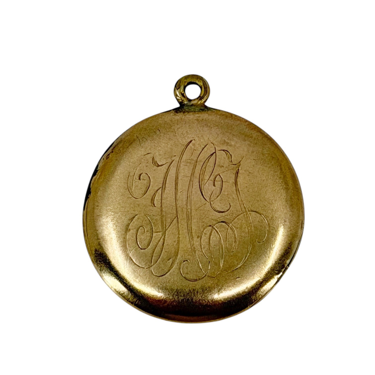 Wightman & Hough Gold shell Old Mine Cut Diamond locket pendant - photo 4