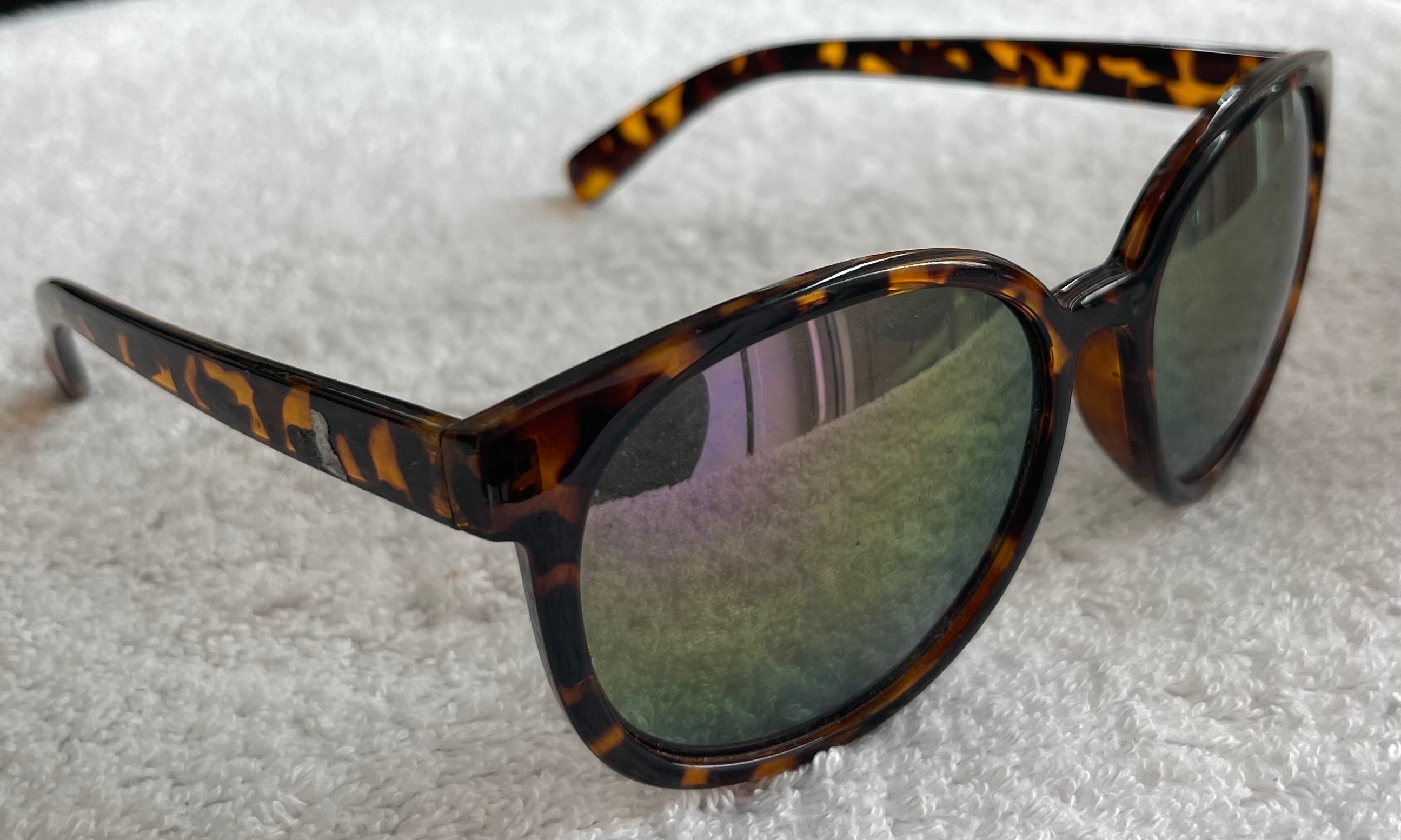 Oversized Dark Tortoiseshell Sunglasses Frame - Round - photo 2