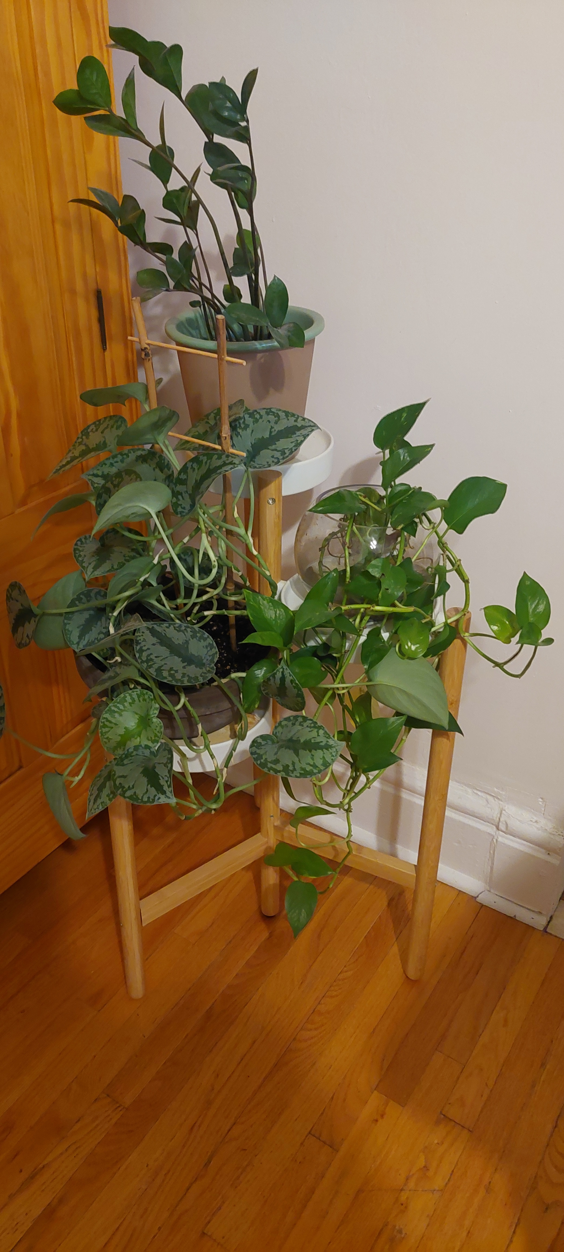 IKEA SATSUMAS 3-Tier Bamboo Plant Stand - photo 3