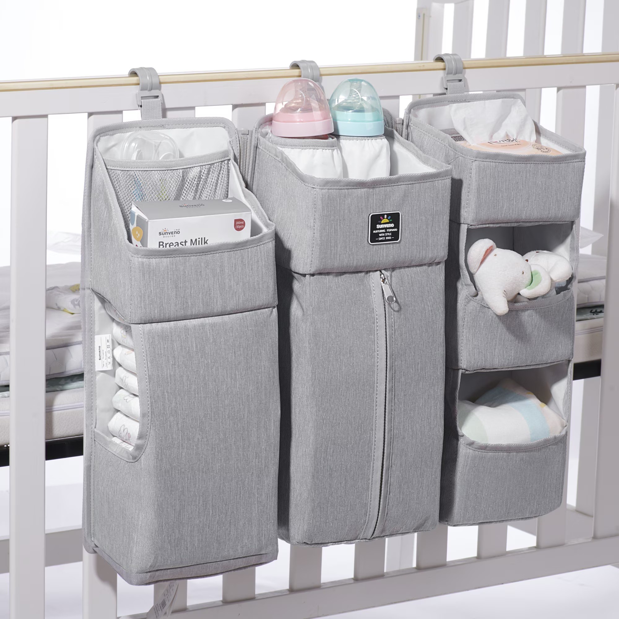 Sunveno 3-in-1 Baby Diaper Caddy Organizer - photo 2