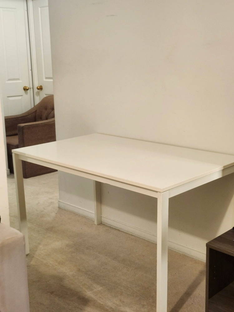 Ikea White Table - photo 3