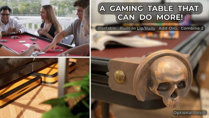 Foldable boardgame table Gamefold