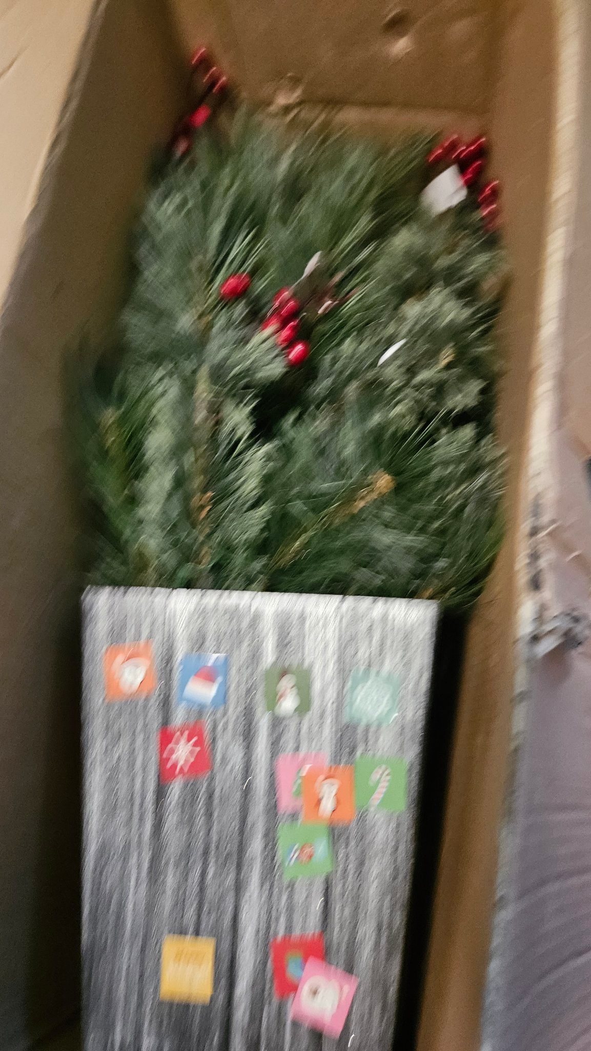 4 ft Pre-Lit Artificial Christmas Tree in Planter Pot