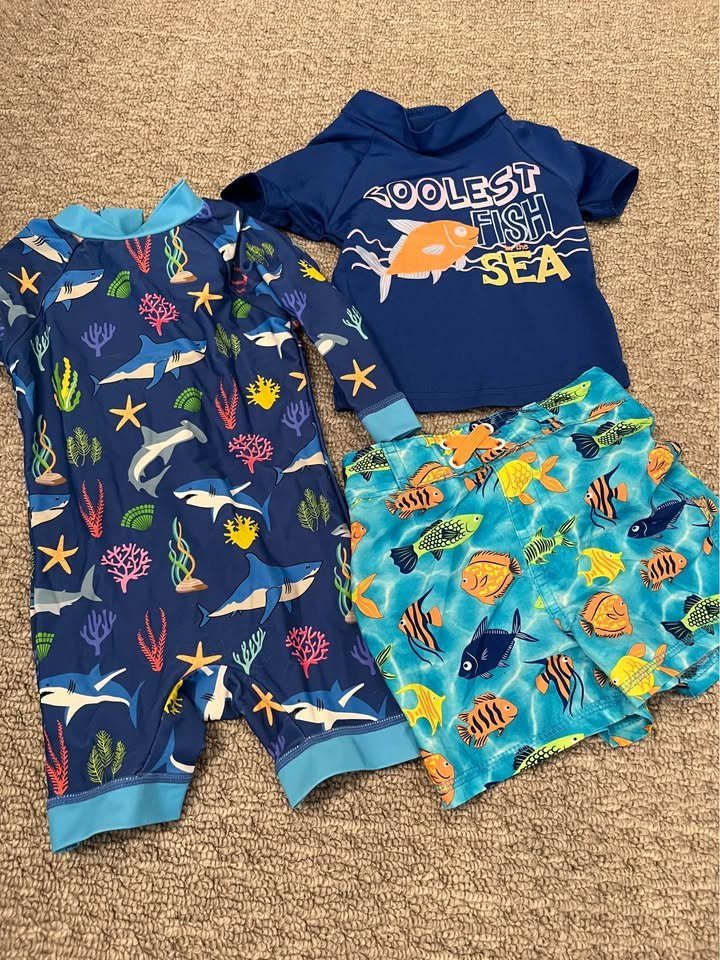 Baby Boy Swimwear Bundle incl Rash Guard 6-12 months