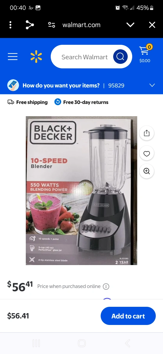 New Blender Black+Decker 10-Speed Blender - 550 Watts - photo 4
