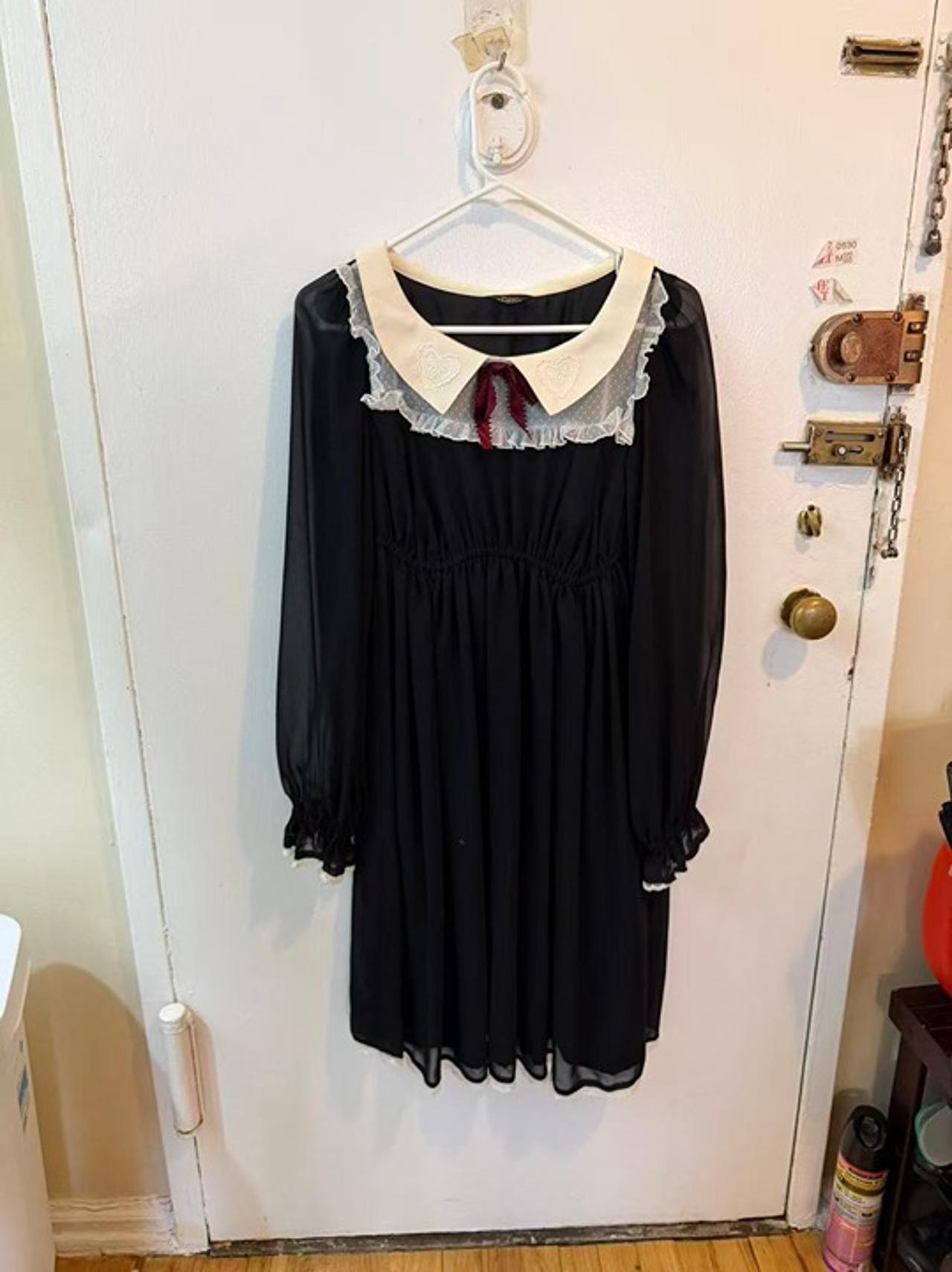 ALICE and the PIRATES Angel Feathers OP Black Dress - Size XS - photo 2