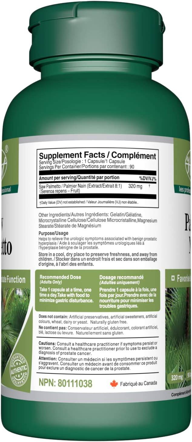 FREE: New/Sealed Saw Palmetto Extract 8:1 320mg, 90 Caps - photo 2