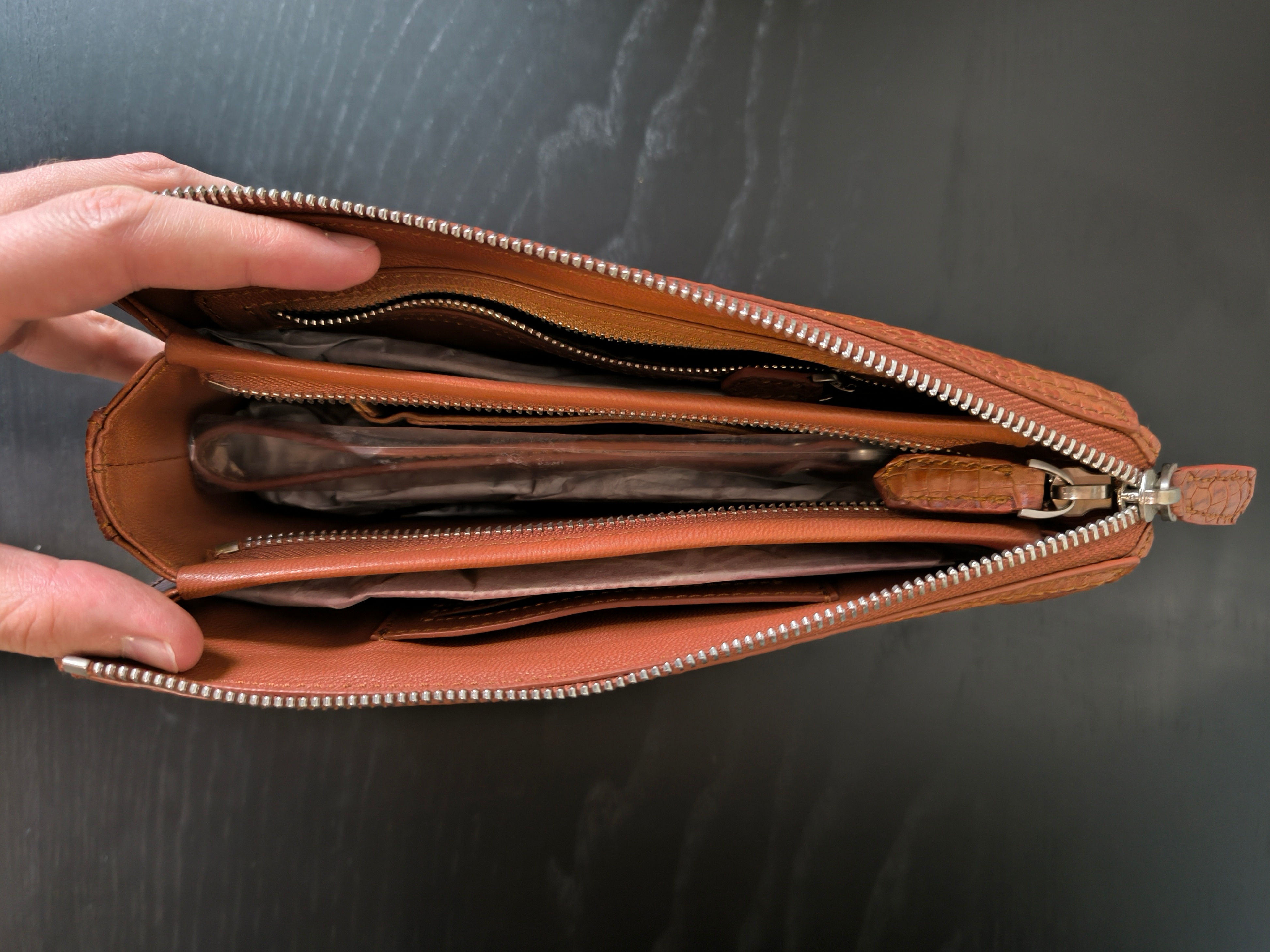 Brand New Crocodile Leather Purse from Zambia - photo 3