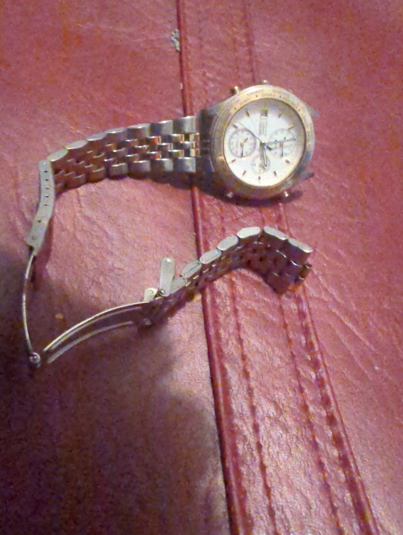 Seiko World Timer Quartz Watch - Broken Clasp - photo 3