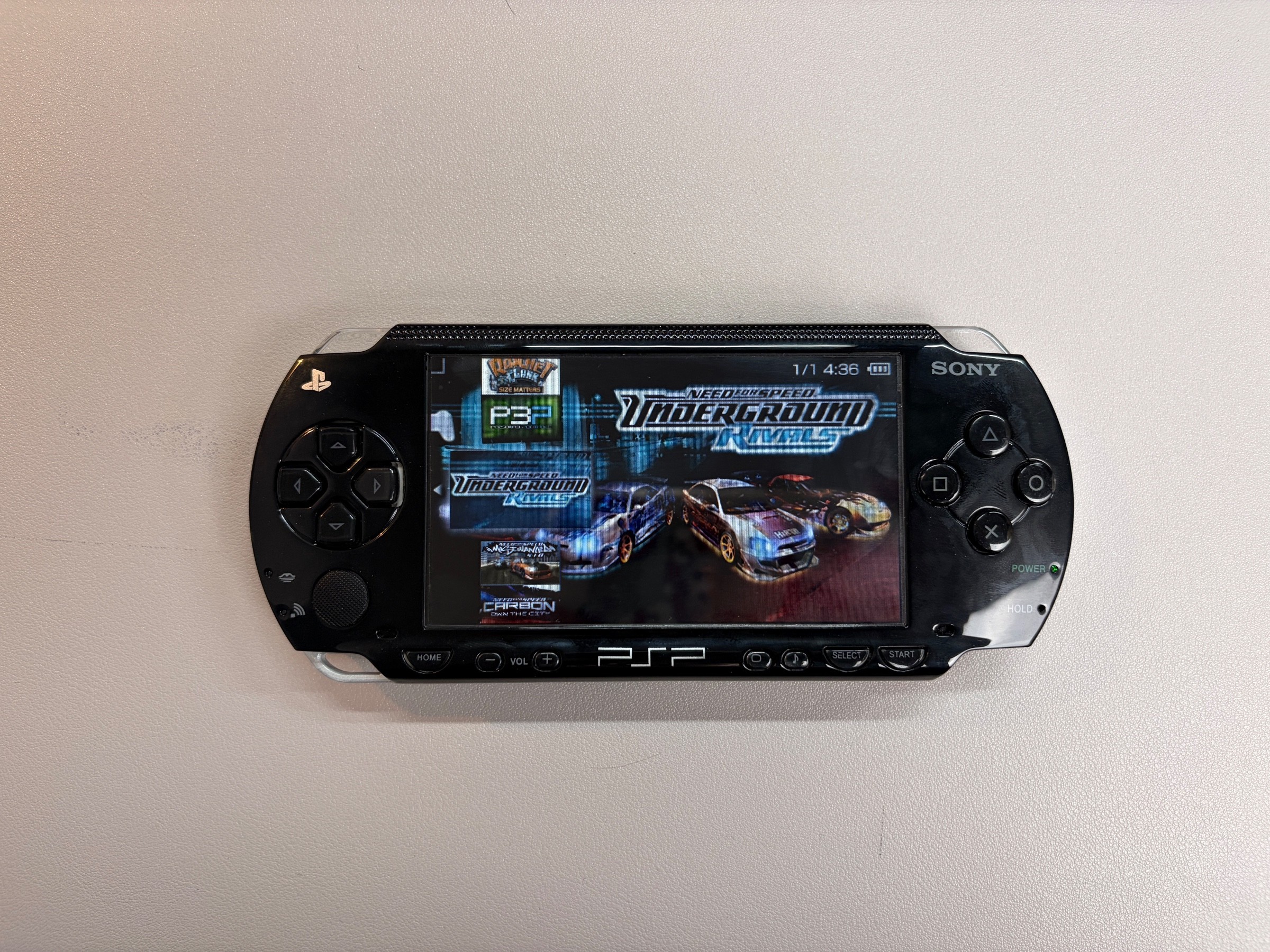 Sony PSP 1000 Handheld Game Console — Black, Like New