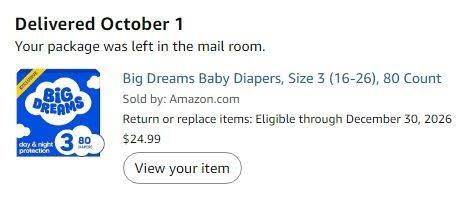 NEW~ Baby Diapers Size 3 – 80 Count - photo 2
