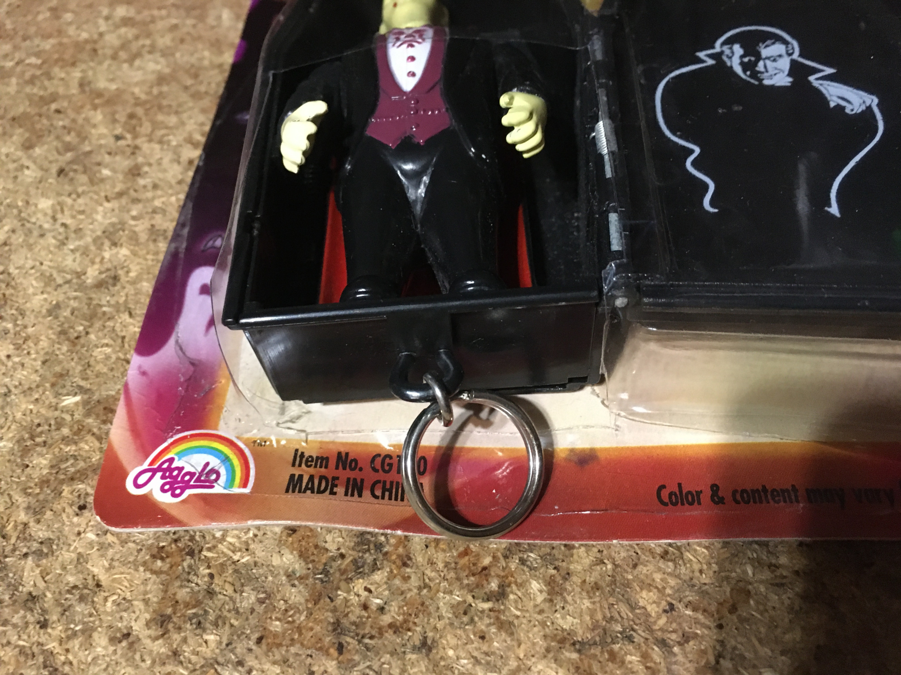 FRIGHT NIGHT FIGURE IN COFFIN KEY CLIP HALLOWEEN DRACULA AGGLO - photo 5