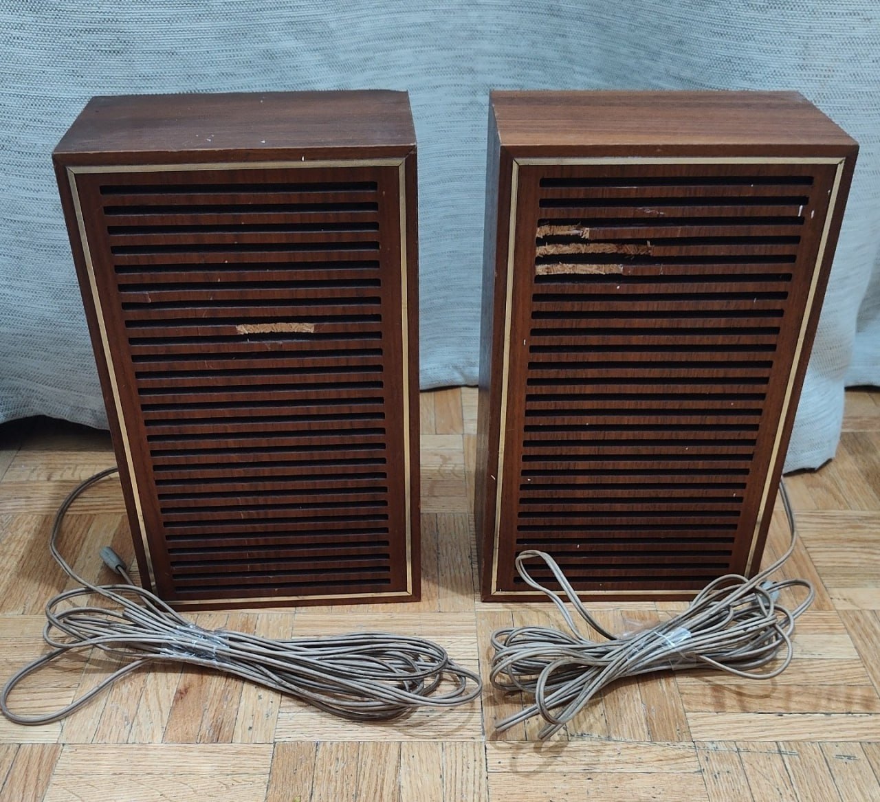 Vintage Telefunken RS 5 Mid-Century Speakers 11.5" H  As Is