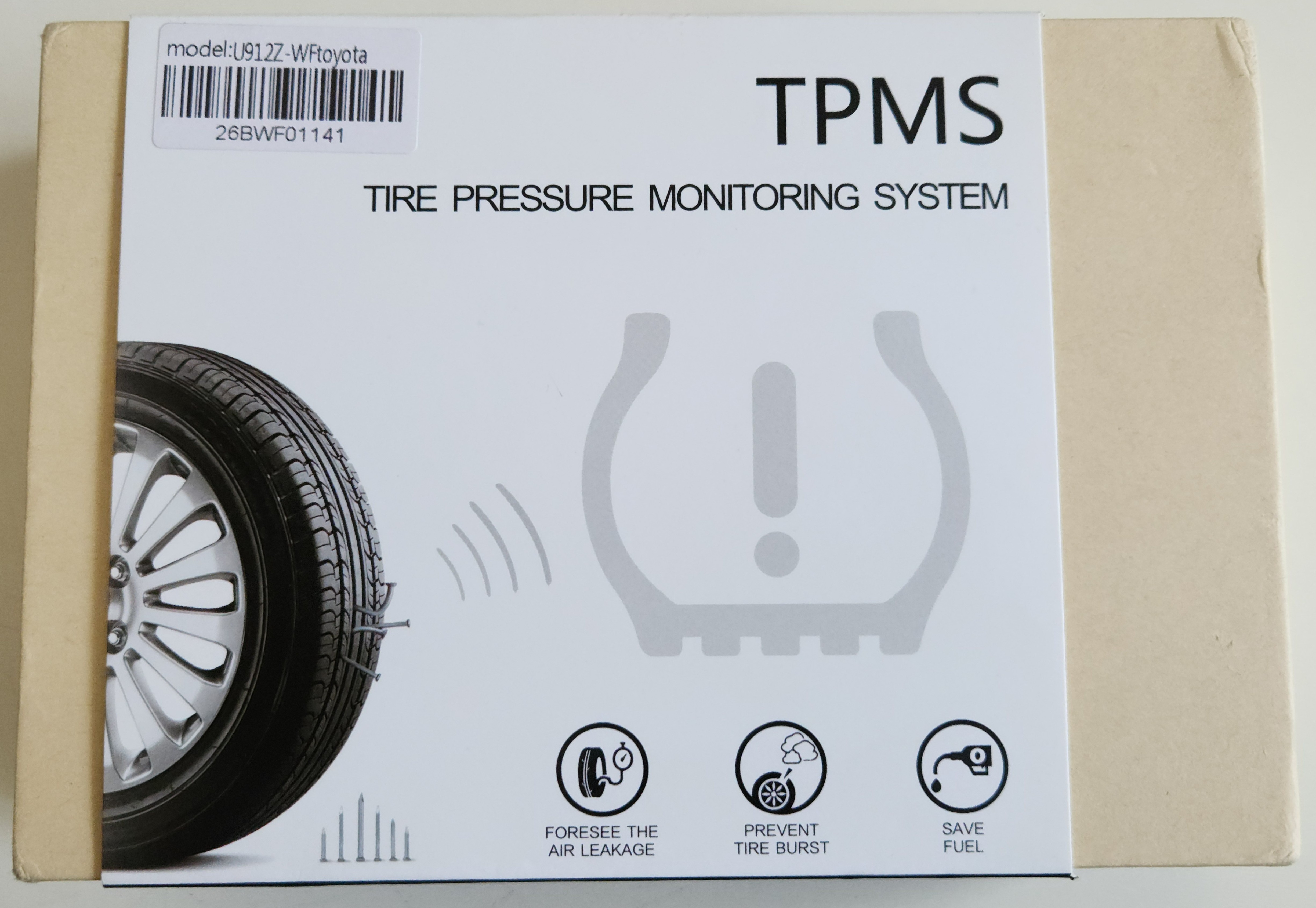 Wireless Tire Pressure Monitoring System (TPMS) - 4 Sensors