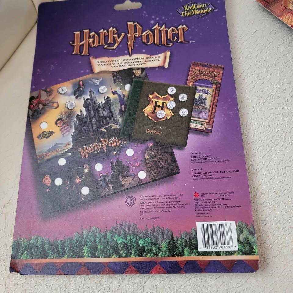 vintage 2001 Harry Potter Reel Coinz Collector Board produced - photo 5