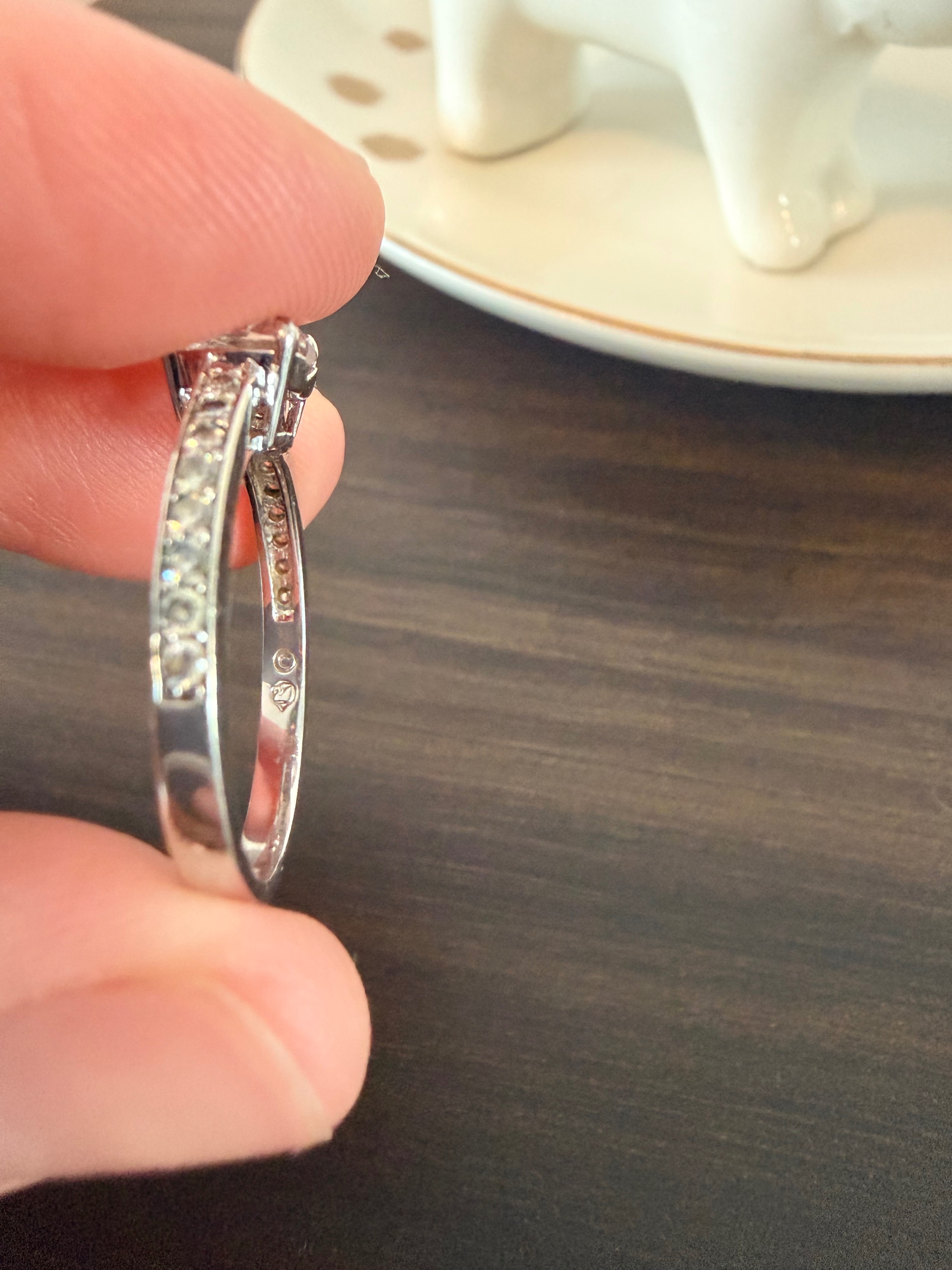 Swarovski Heart Stone Ring Silver Tone Size 55 (US 6.75) - photo 4