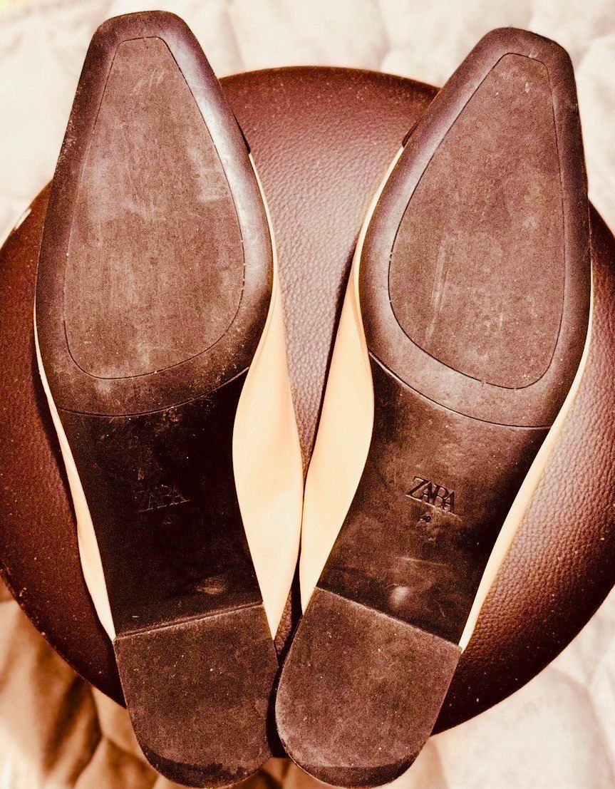 ZARA Two-Tone Cap-Toe Mules Size EU 40 - US 9-9.5 - photo 2