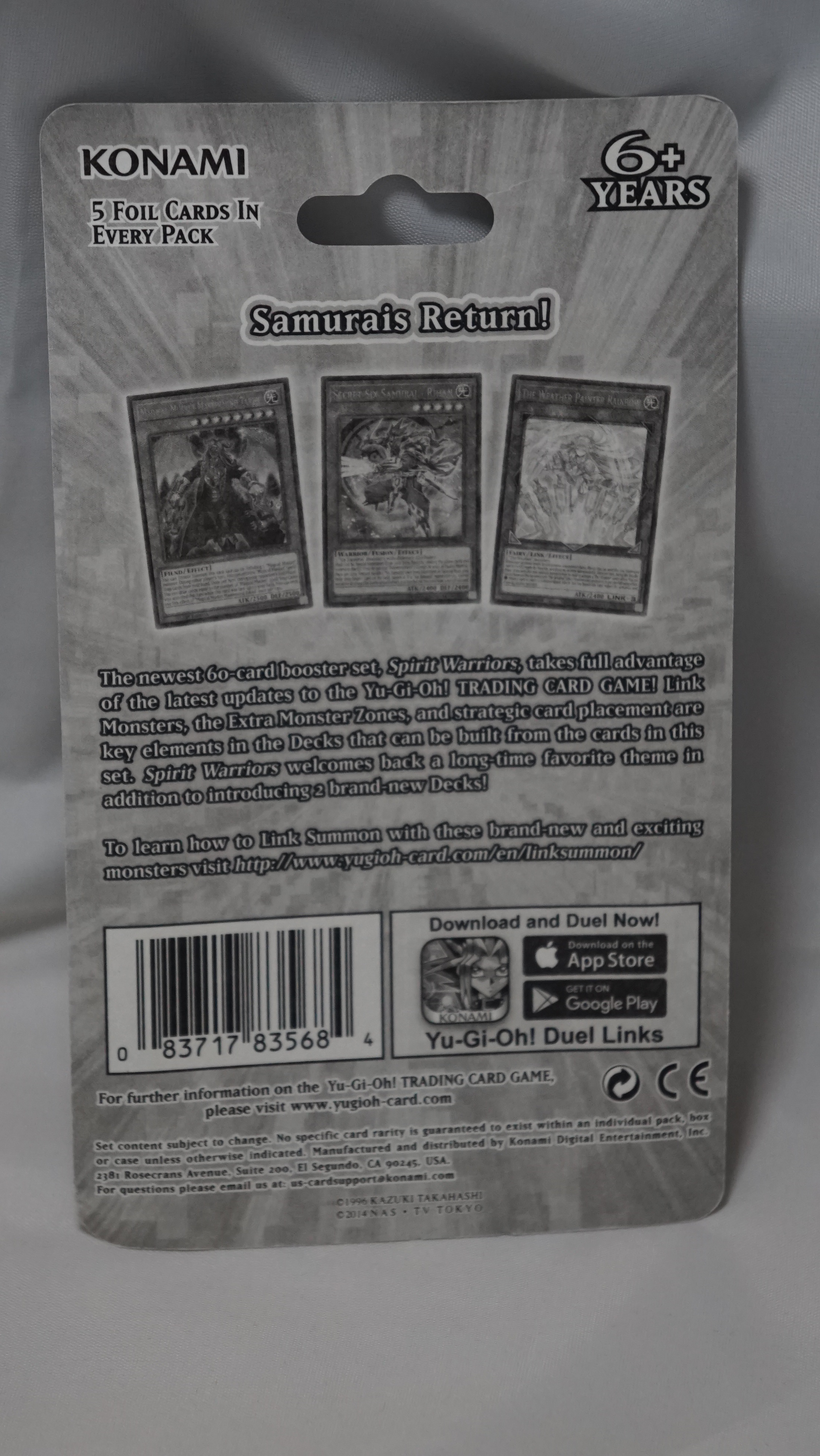 Yu-Gi-Oh Spirit Warriors 1st Edition Booster Pack Blister Englis - photo 2