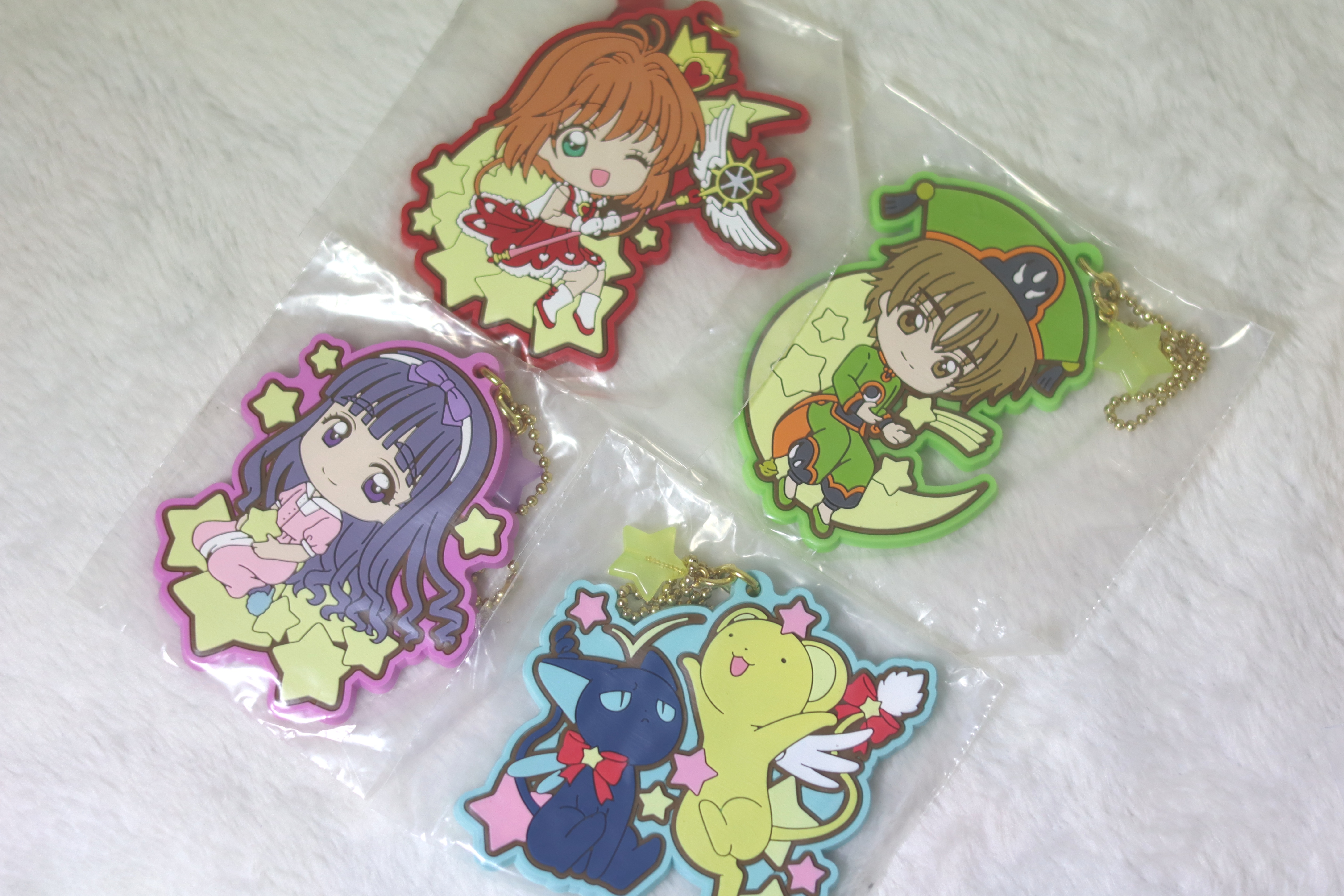 Cardcaptor Sakura Rubber Keychain Set