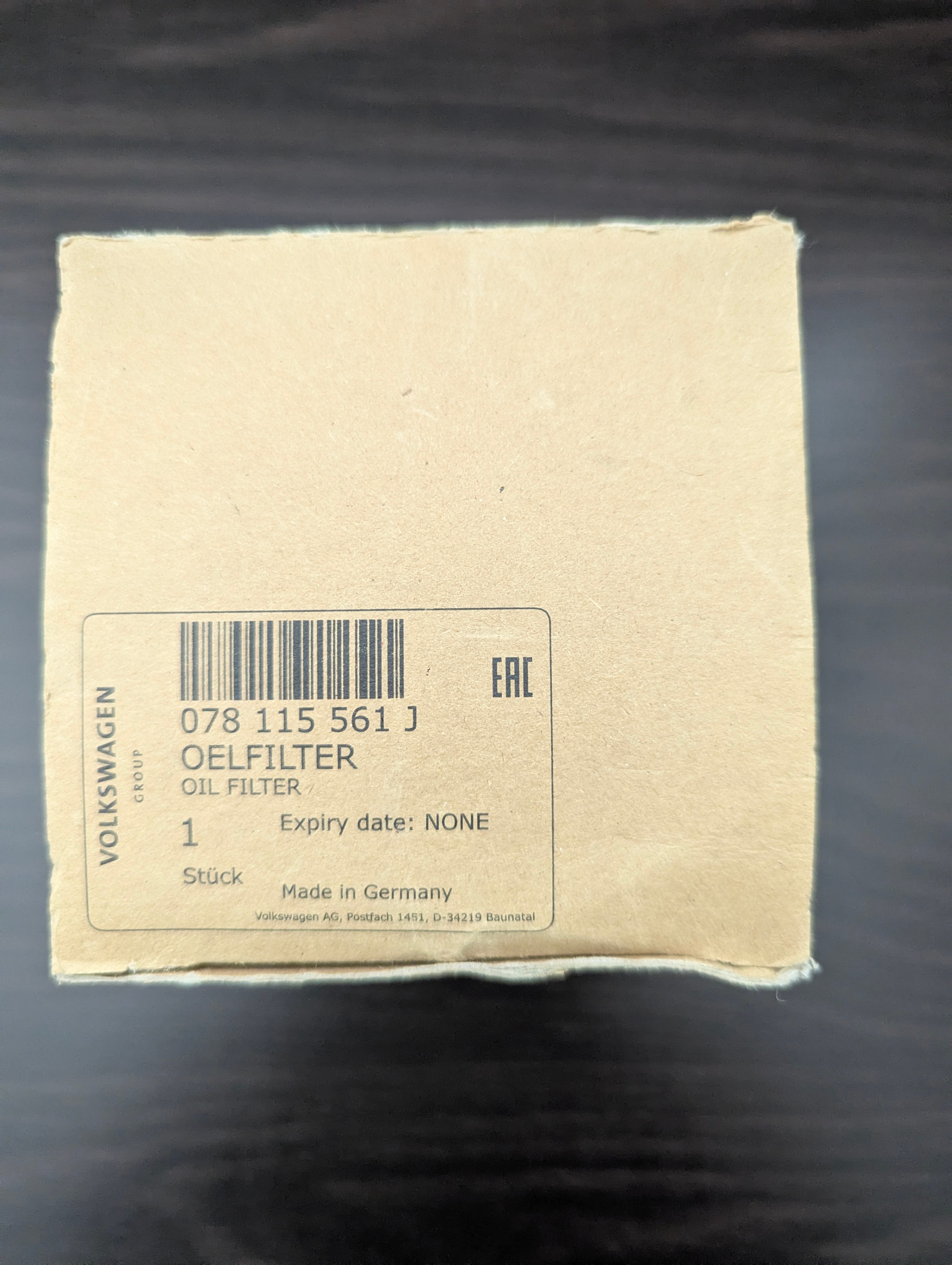 Volkswagen Group Oil Filter (078 115 561 J) - photo 2