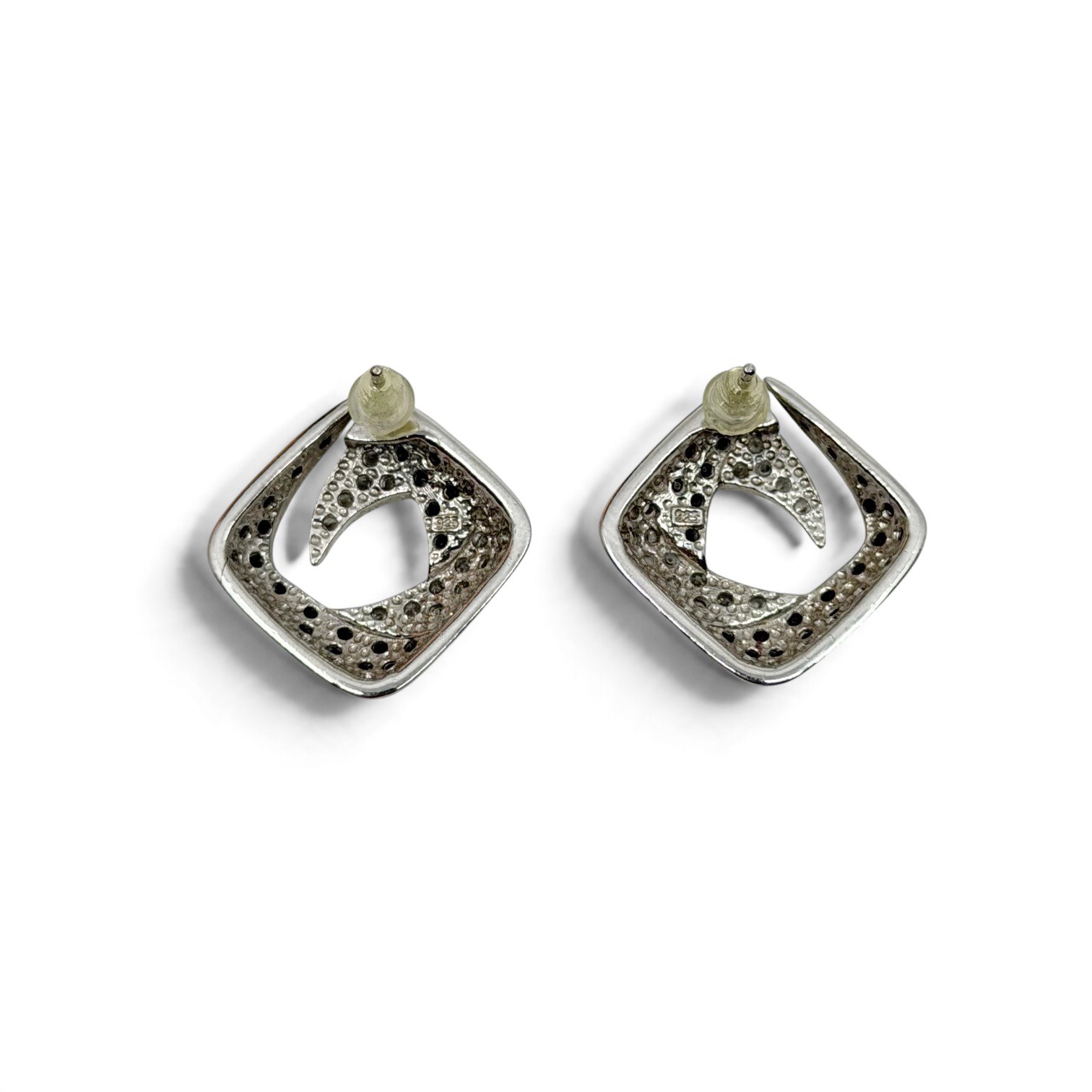 Sterling silver cubic zirconia earrings - photo 3